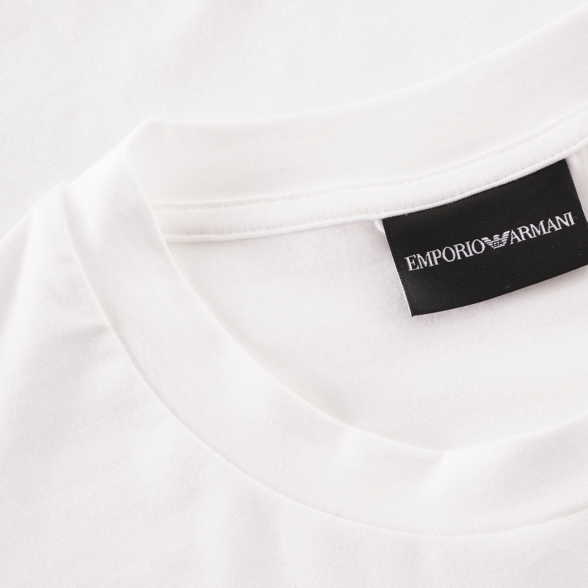 Emporio Armani Chest Logo T-shirt - Bianco
