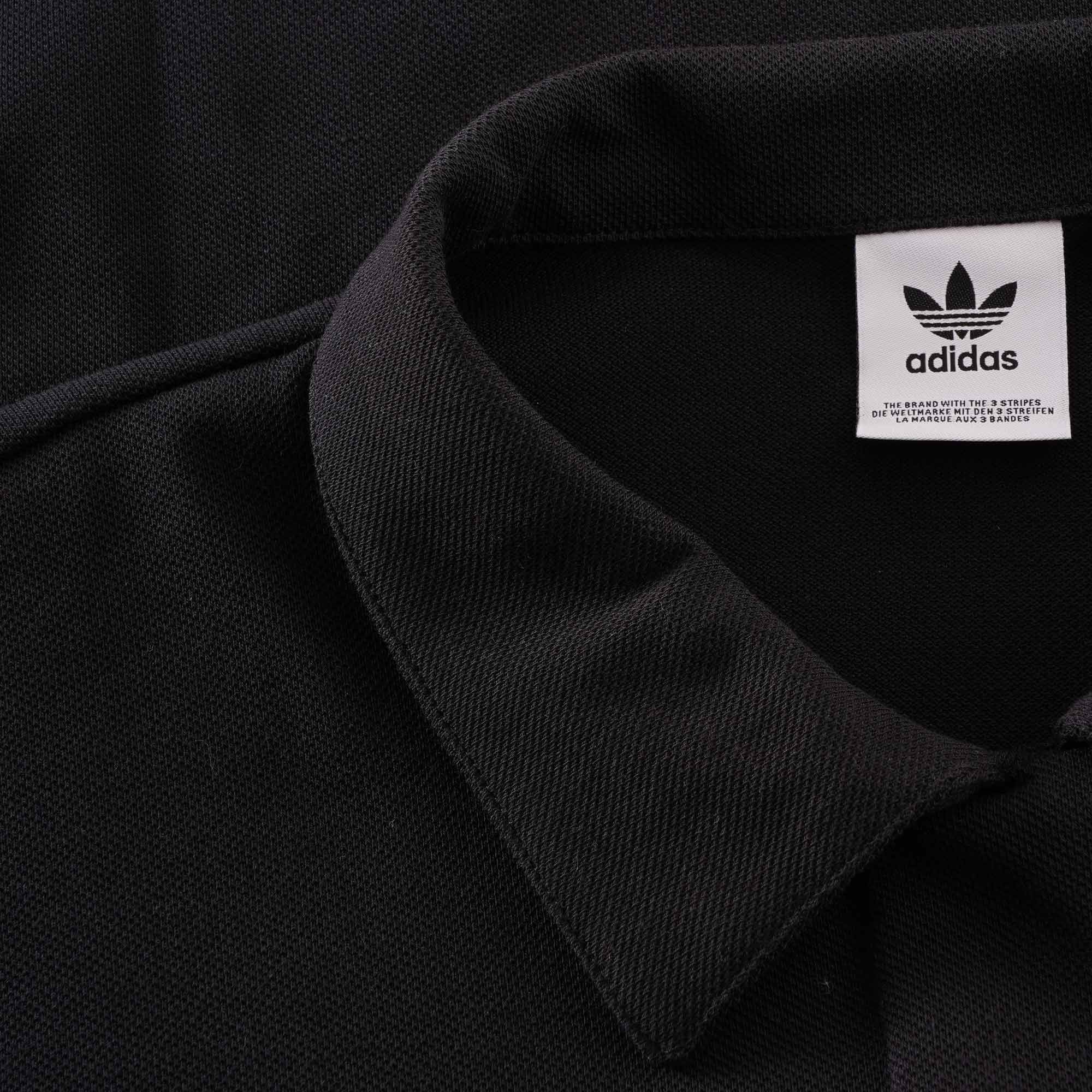 Adidas Originals Womens Oversized Polo Shirt - Black