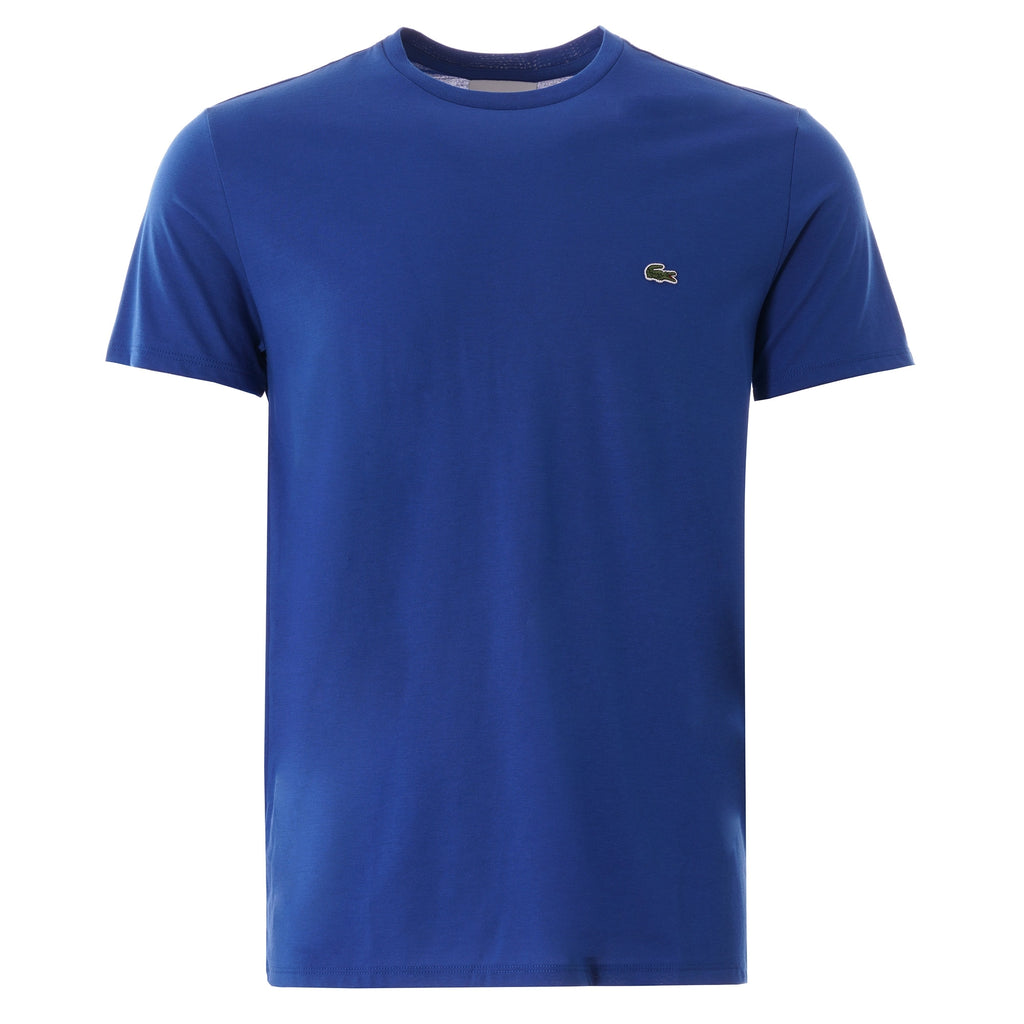Lacoste Crew Neck Pima Cotton Jersey T-shirt - Electric Blue