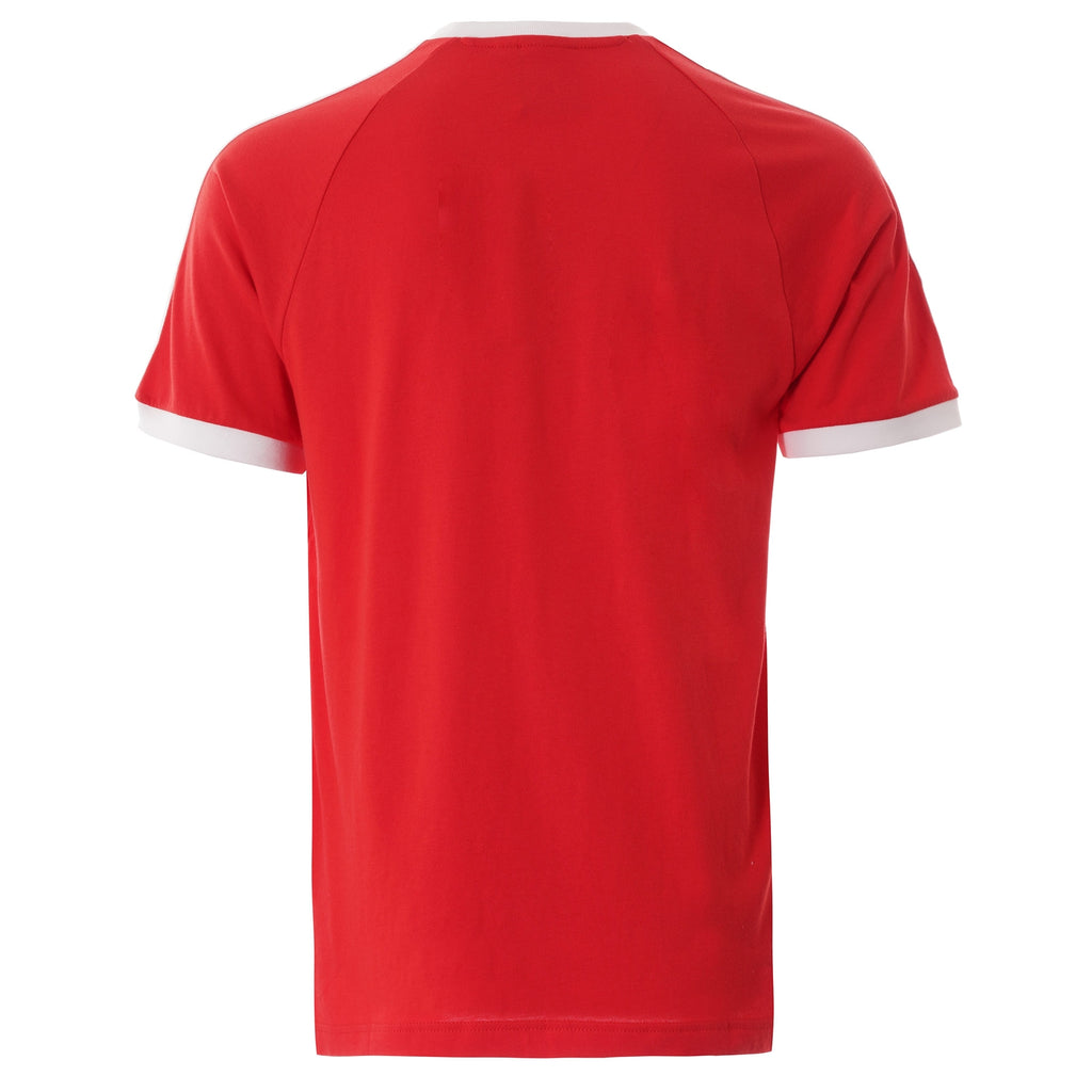 Stripe Crew Neck T-shirt - Red