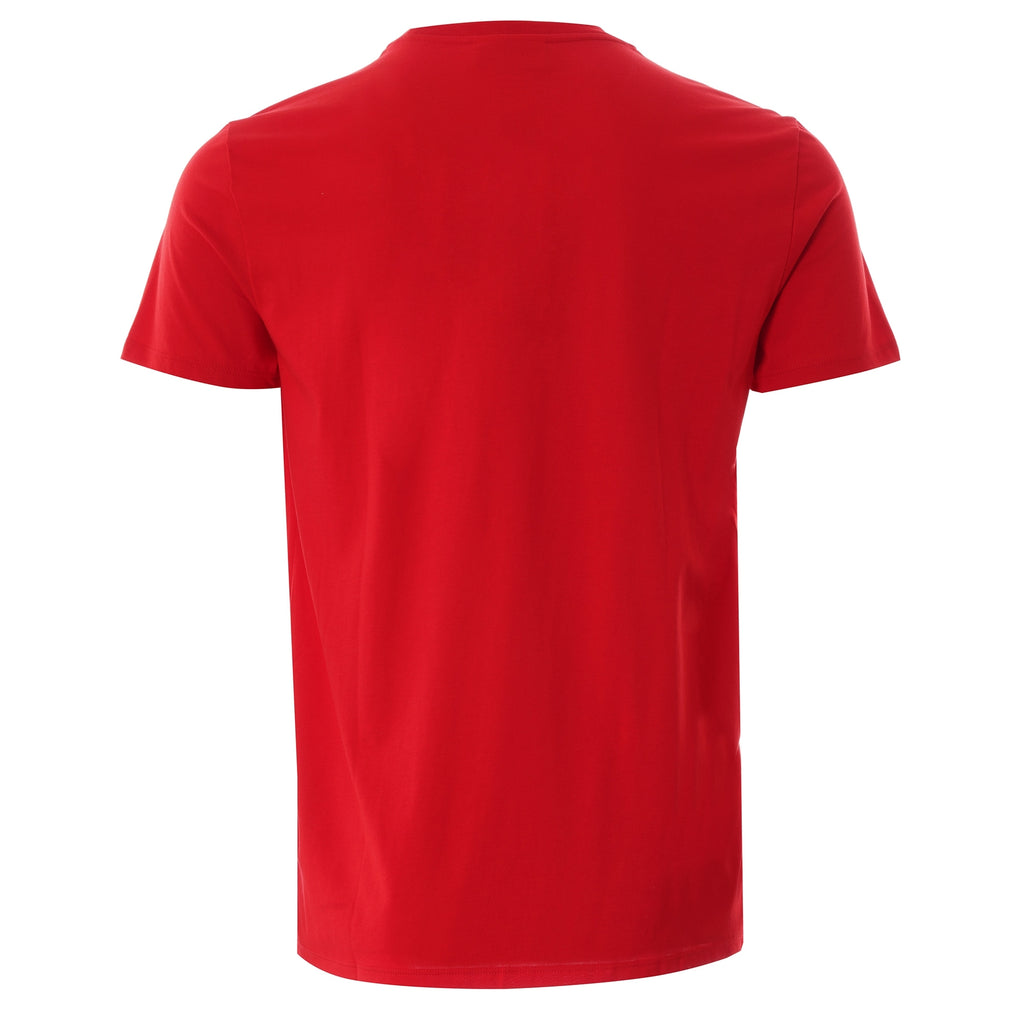 Crew Neck Pima Cotton Jersey T-shirt - Red