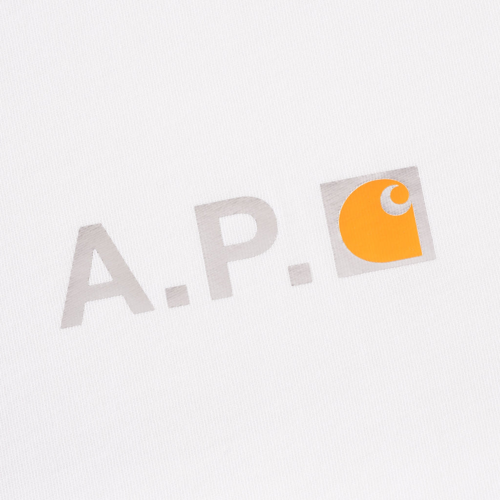 A.P.C. x Carhartt WIP Hire Logo T-shirt - White