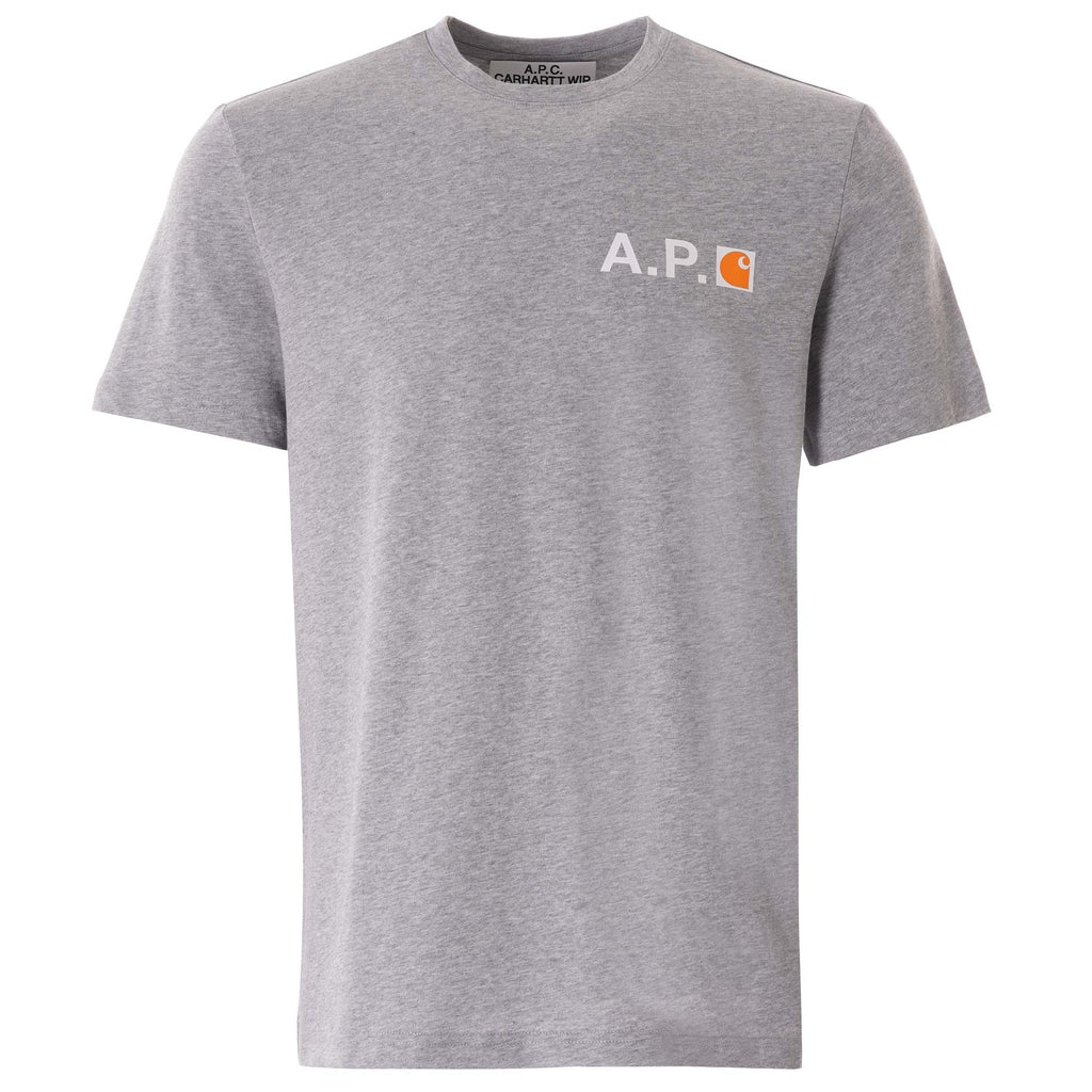 A.P.C. x Carhartt WIP Hire Logo T-shirt - Grey