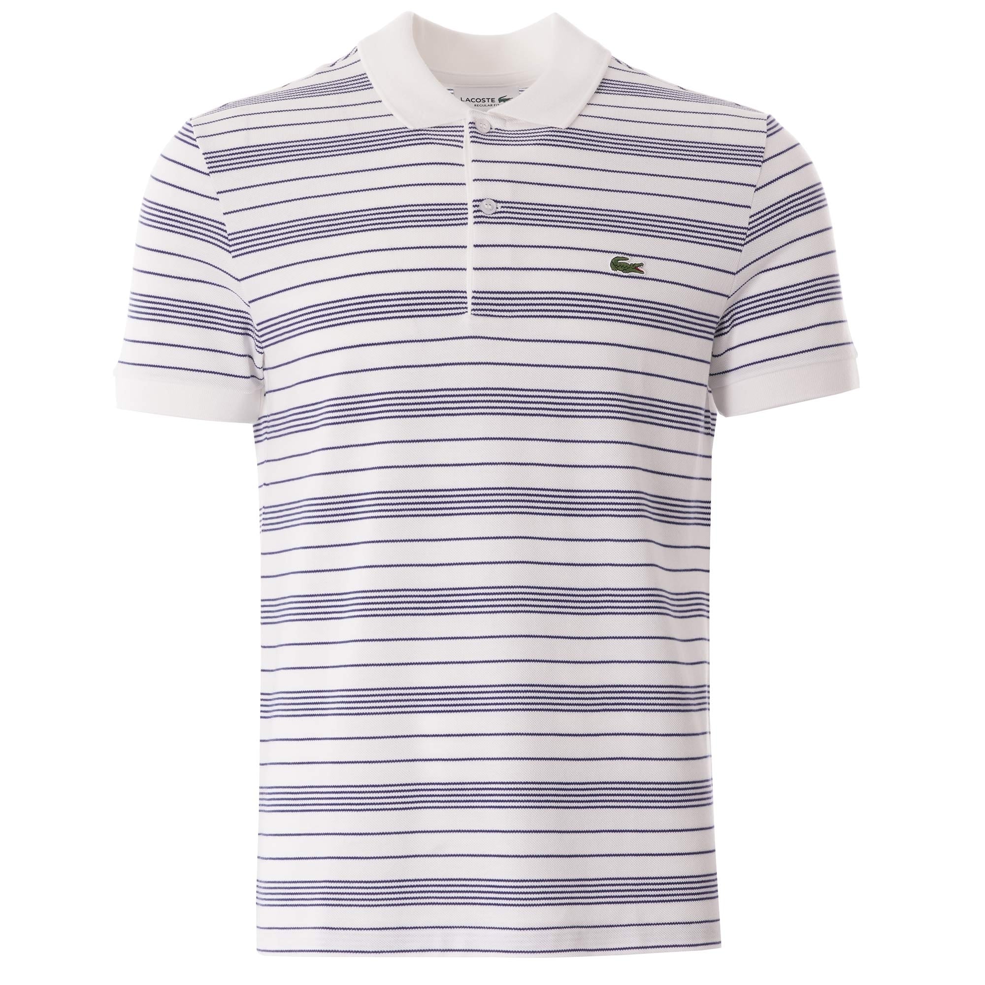Lacoste Striped Polo Shirt - Methylene