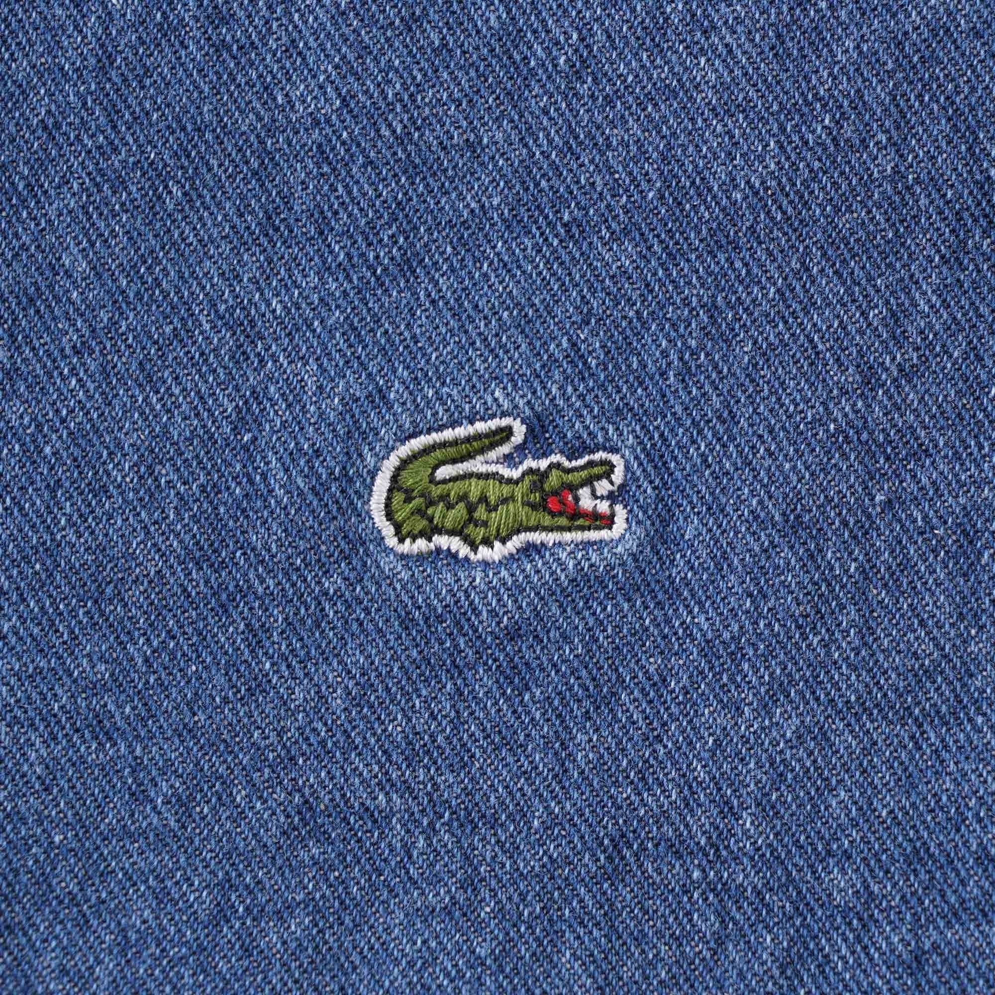 Lacoste Snap Button Denim Shirt - Blue