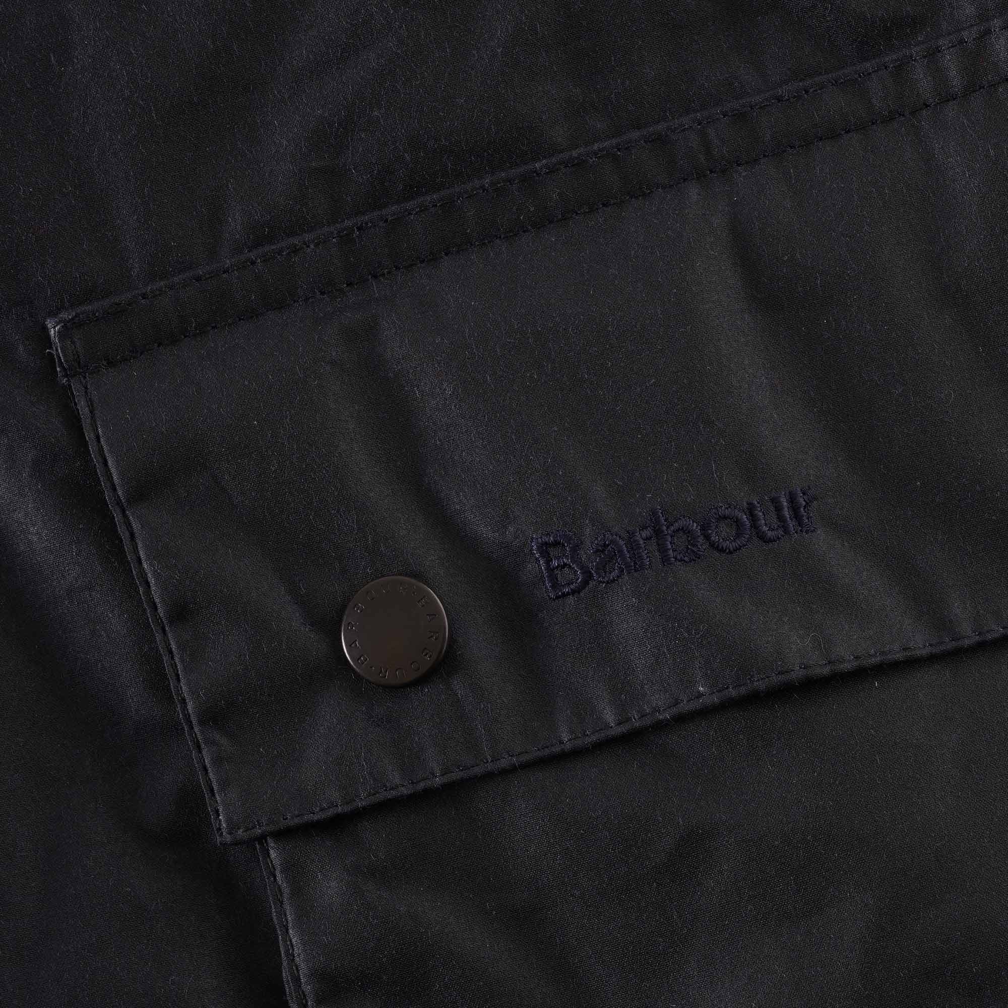 Barbour Ashby Wax Jacket - Navy