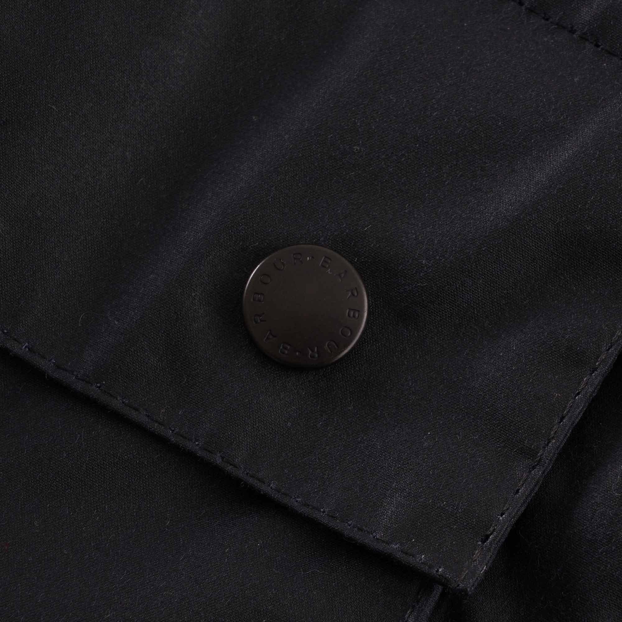 Barbour Ashby Wax Jacket - Navy