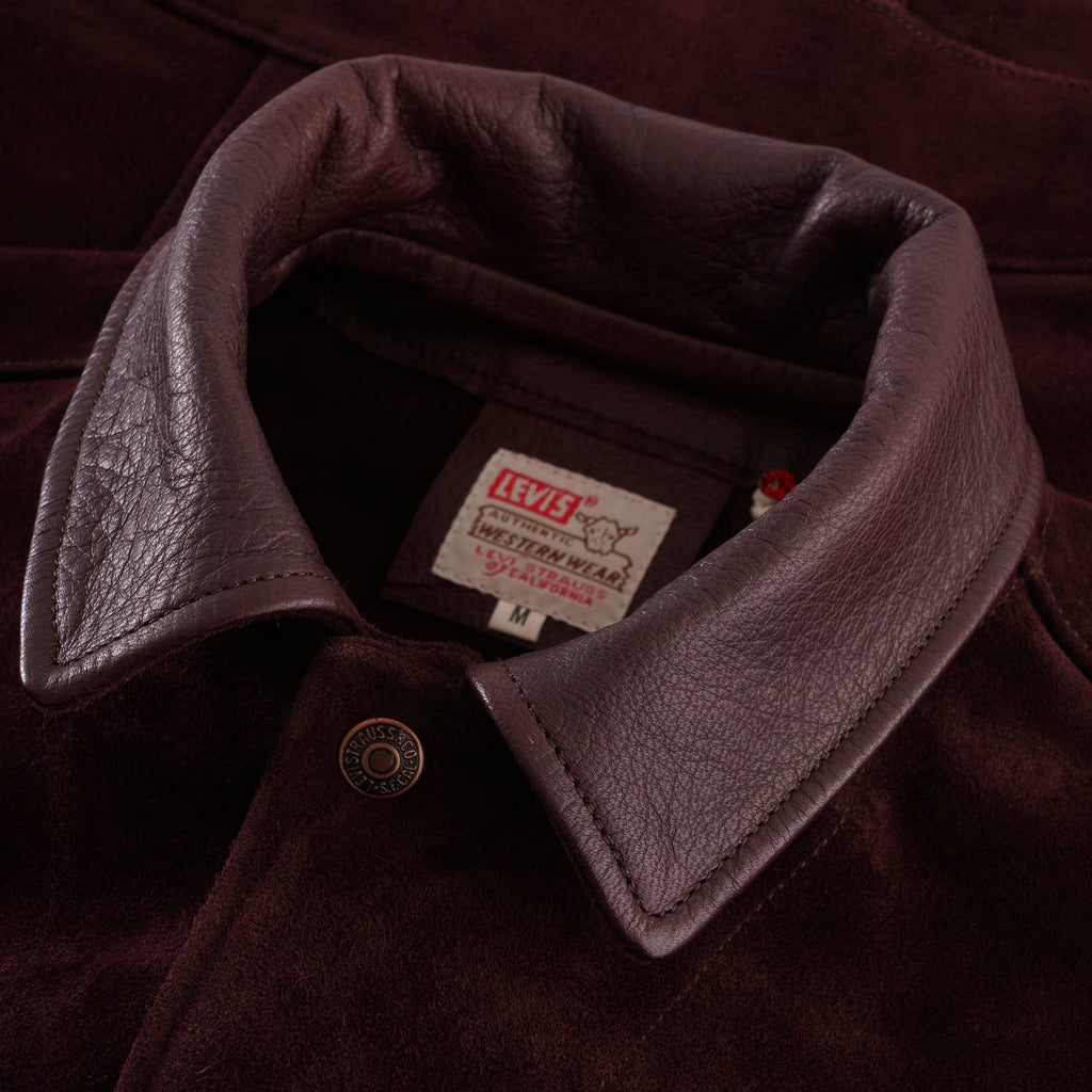 1960's Suede Trucker - Chocolate