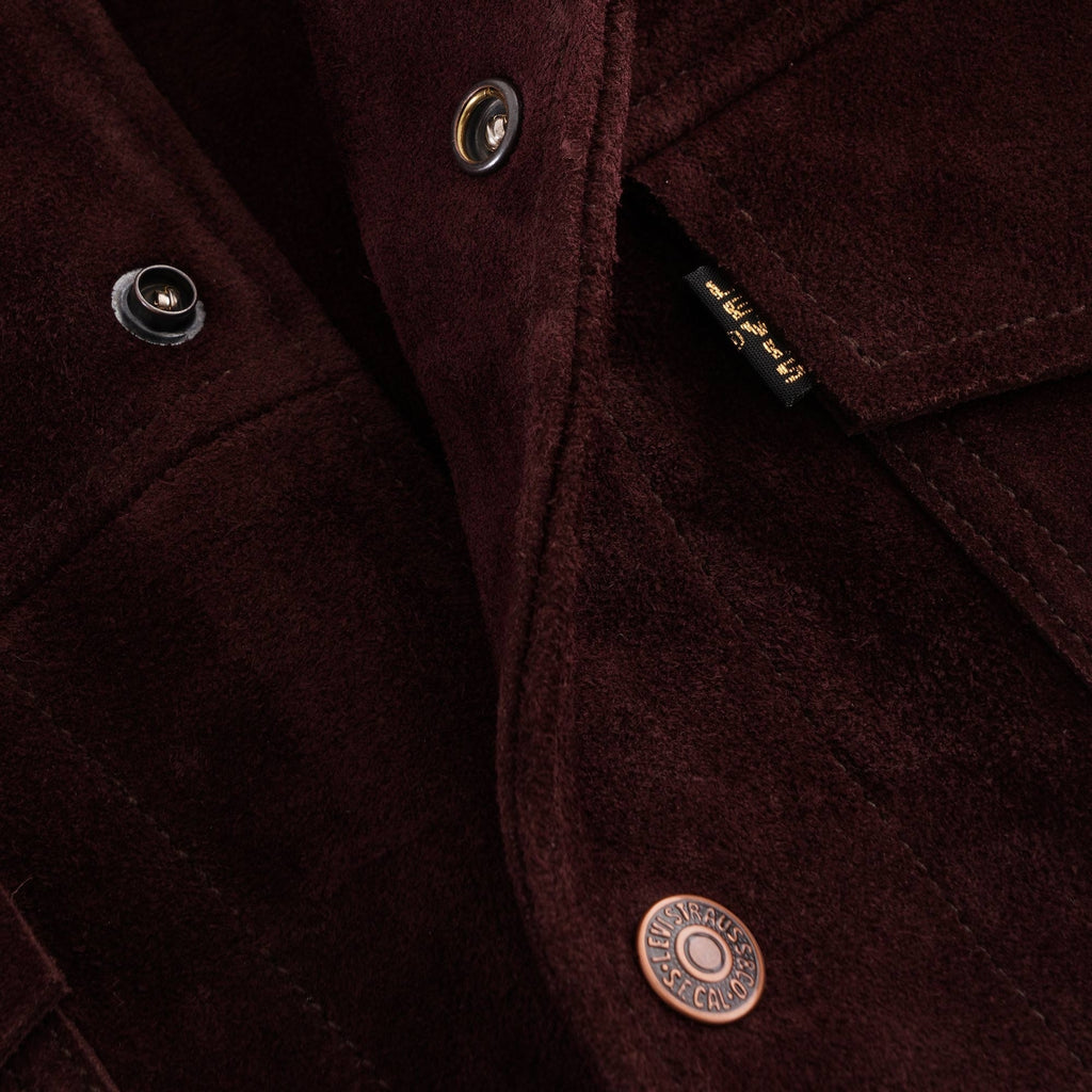 1960's Suede Trucker - Chocolate