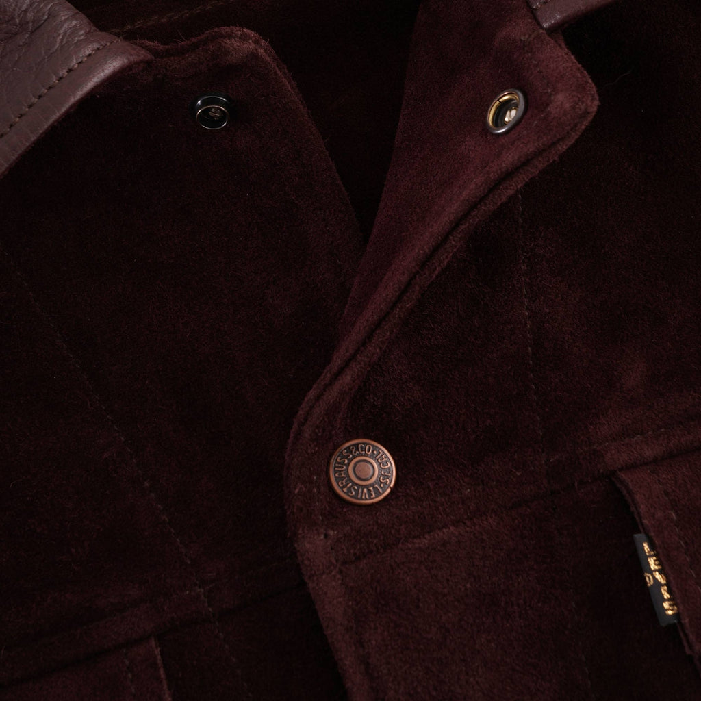 1960's Suede Trucker - Chocolate