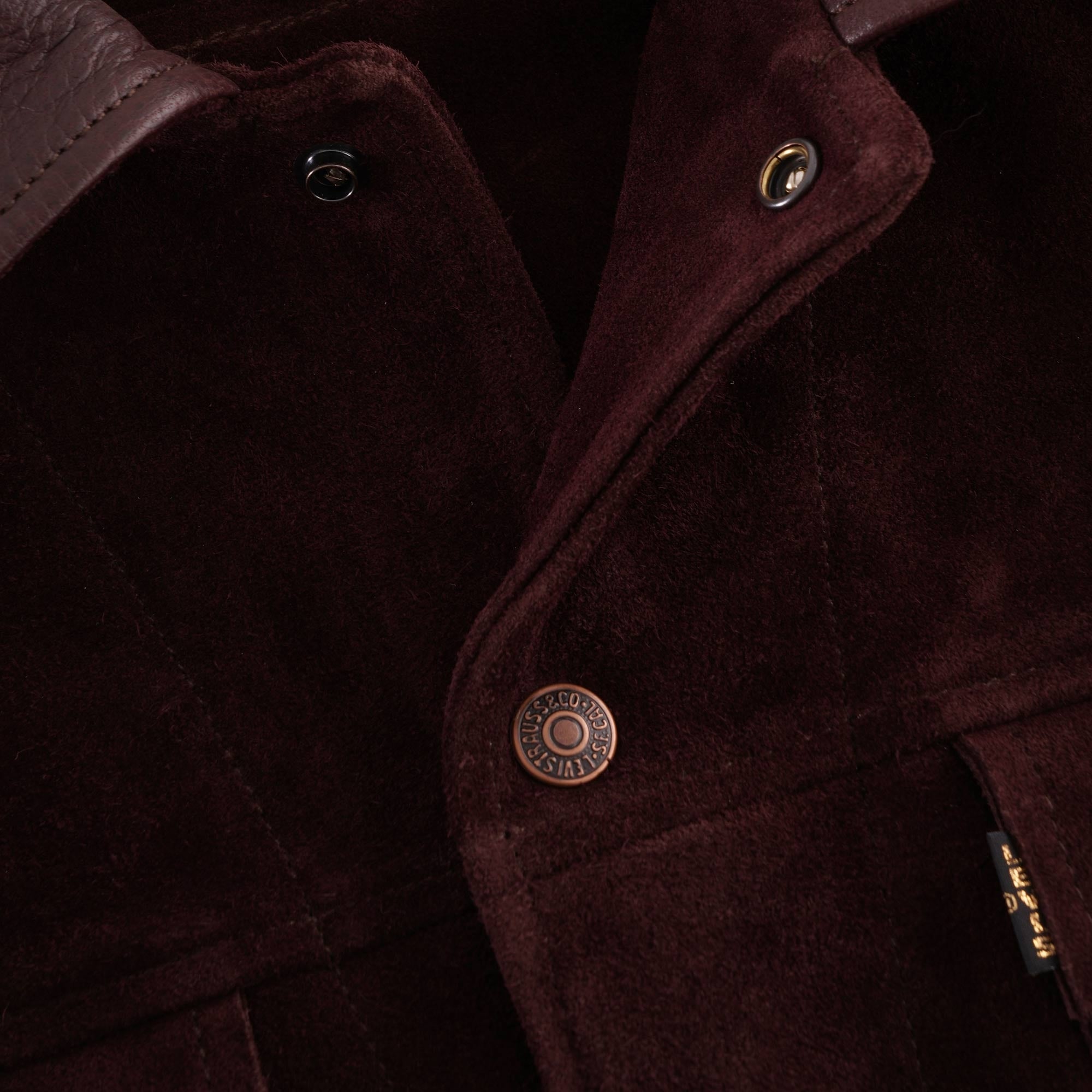 1960's Suede Trucker - Chocolate