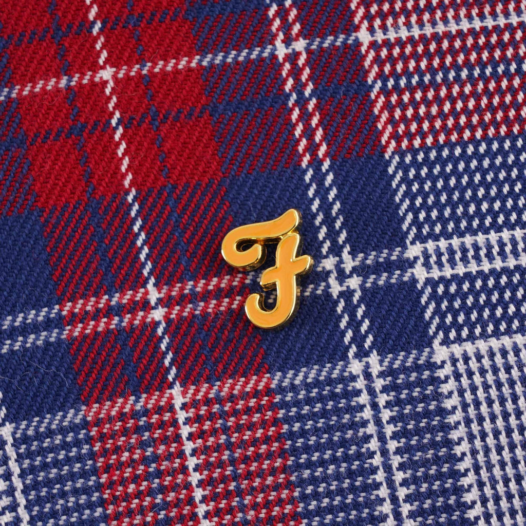 Wilcox Check Trucker Jacket - Red Chilli