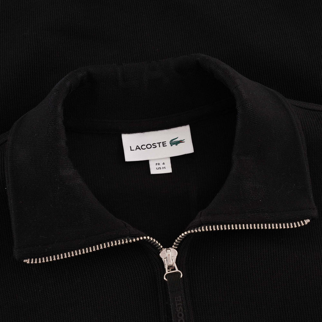 Lacoste Logo Half Zip Sweatshirt - Black