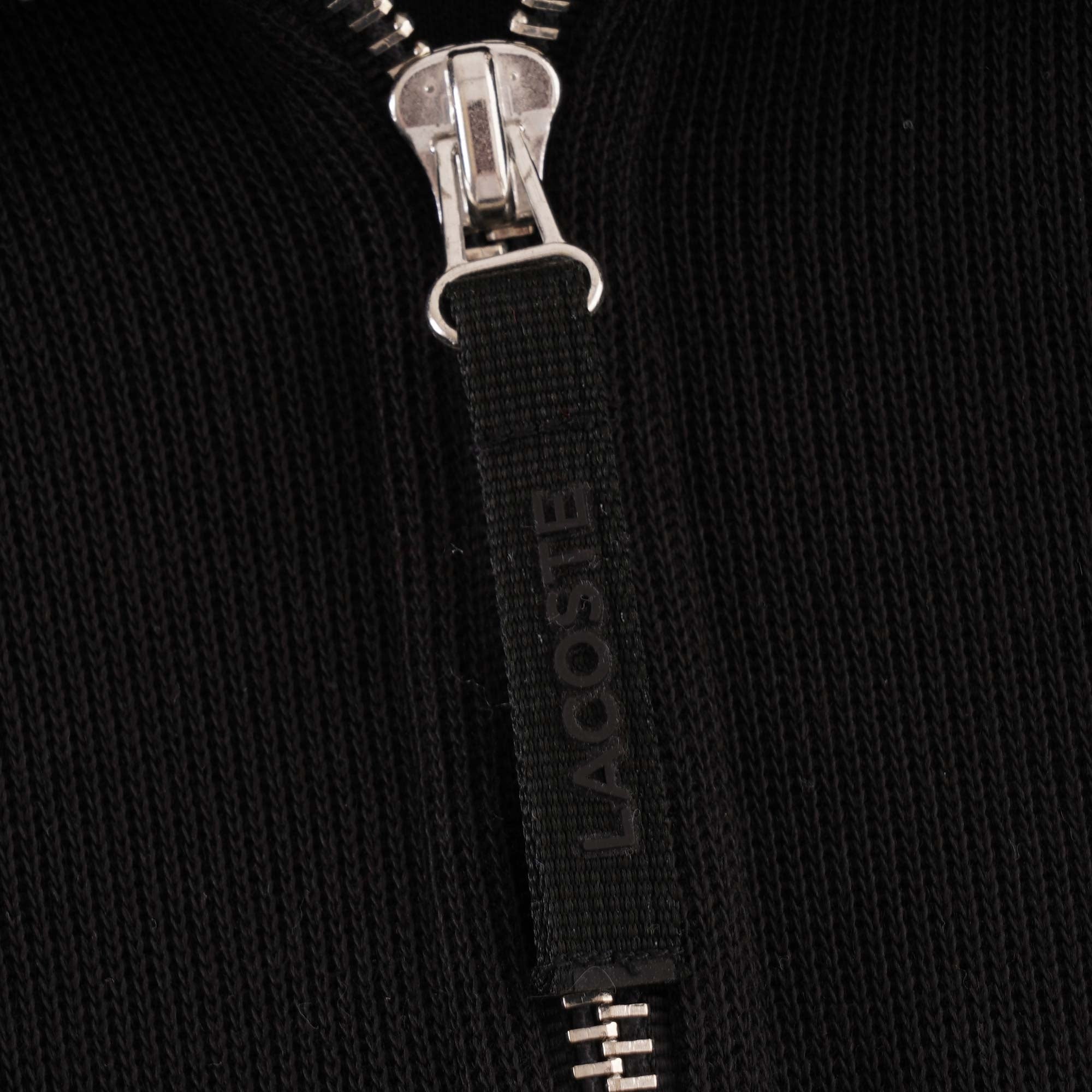 Lacoste Logo Half Zip Sweatshirt - Black