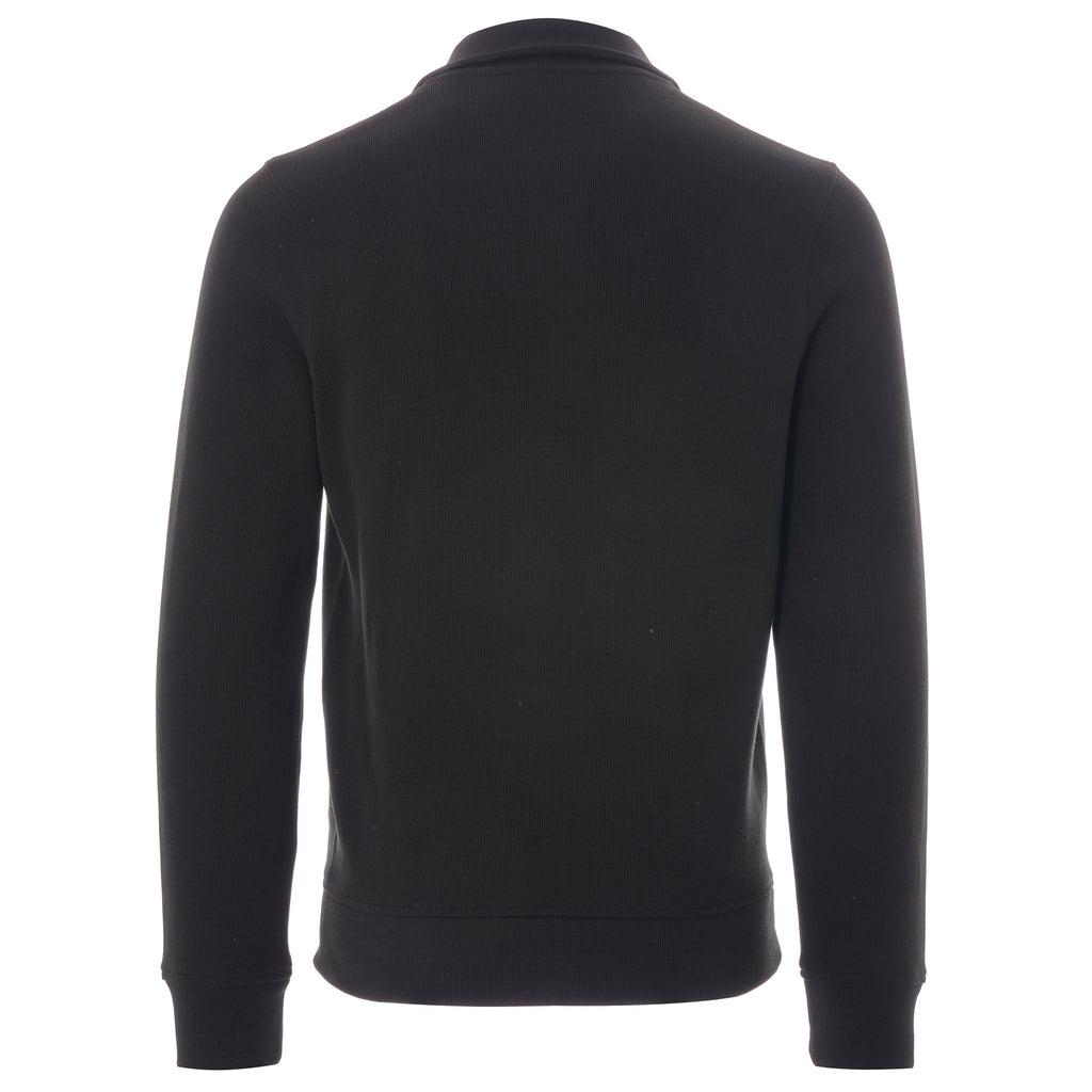 Lacoste Logo Half Zip Sweatshirt - Black