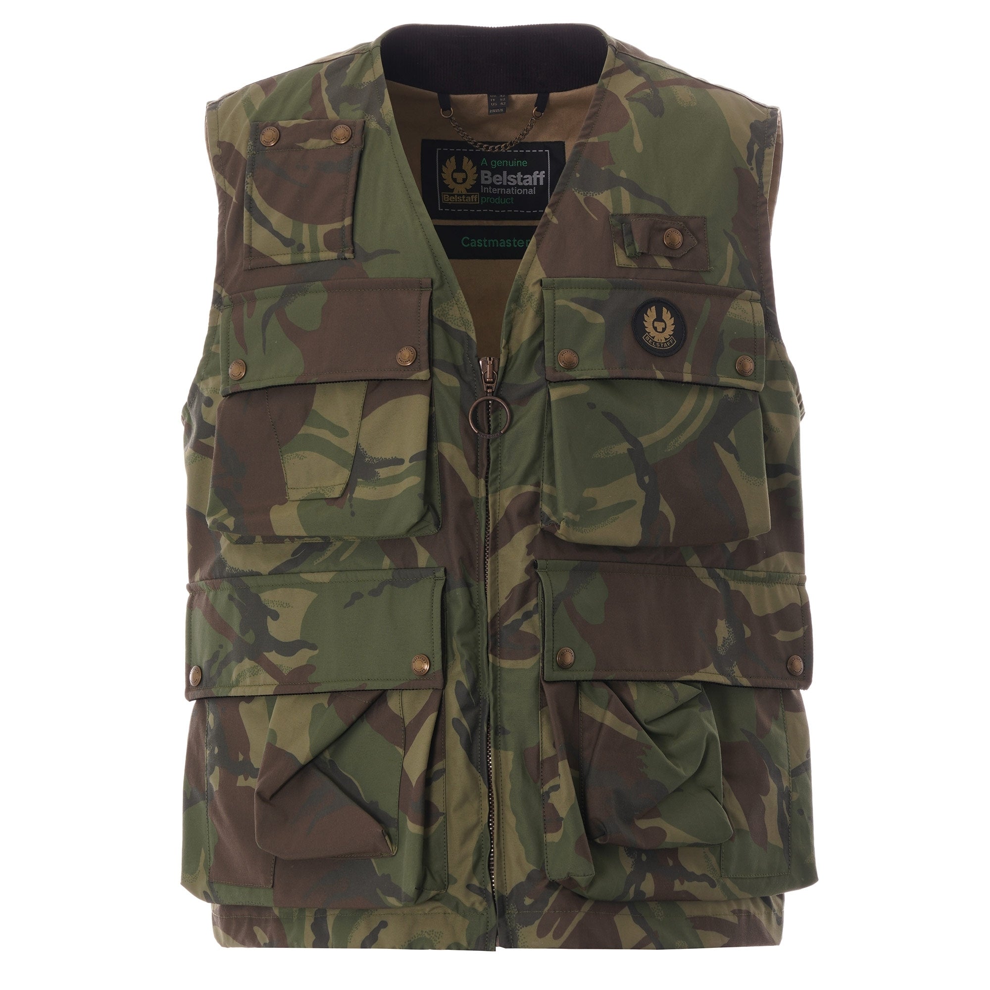 Belstaff Castmaster Camo Gilet - Green