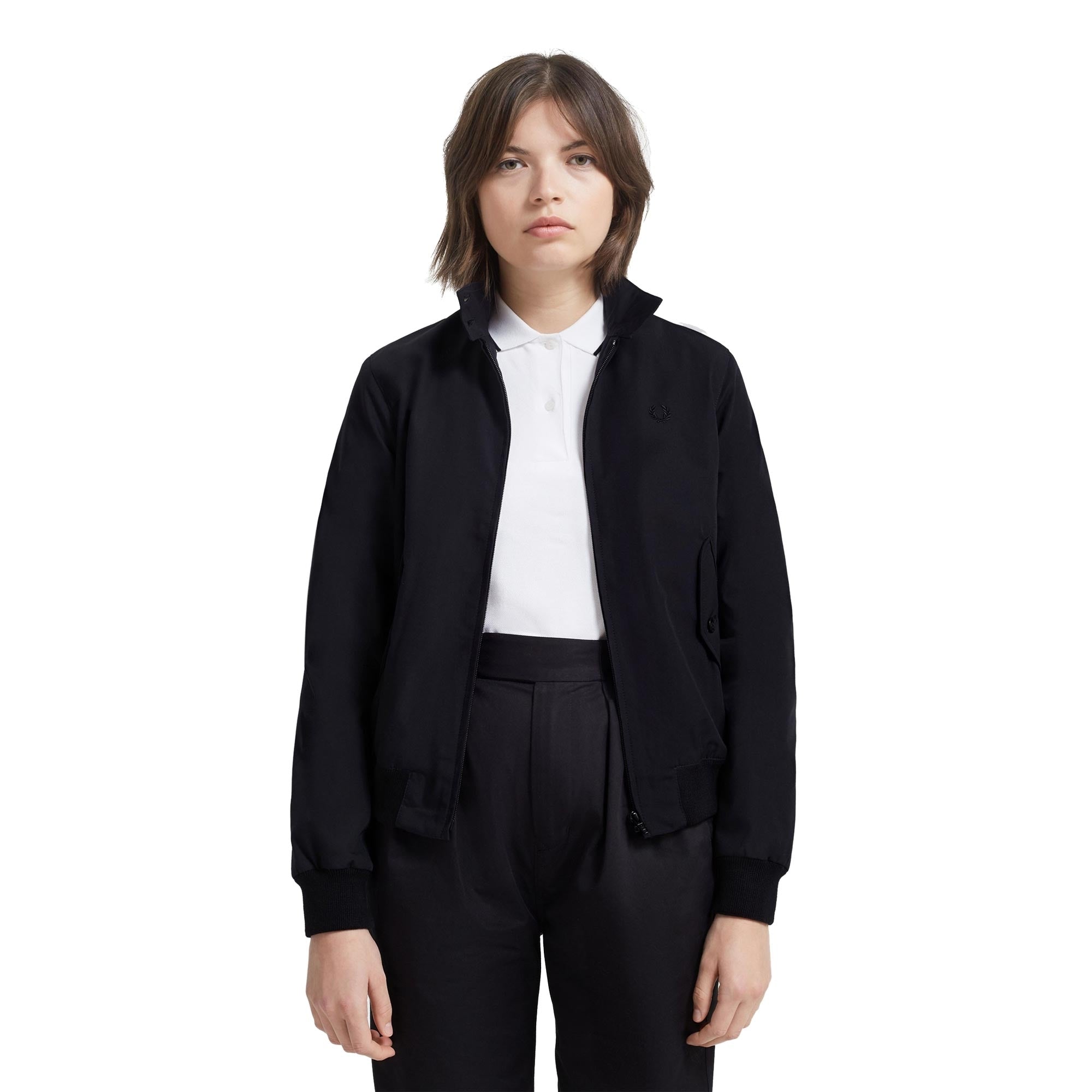 Fred Perry Womens Made in England Harrington Jacket - Black