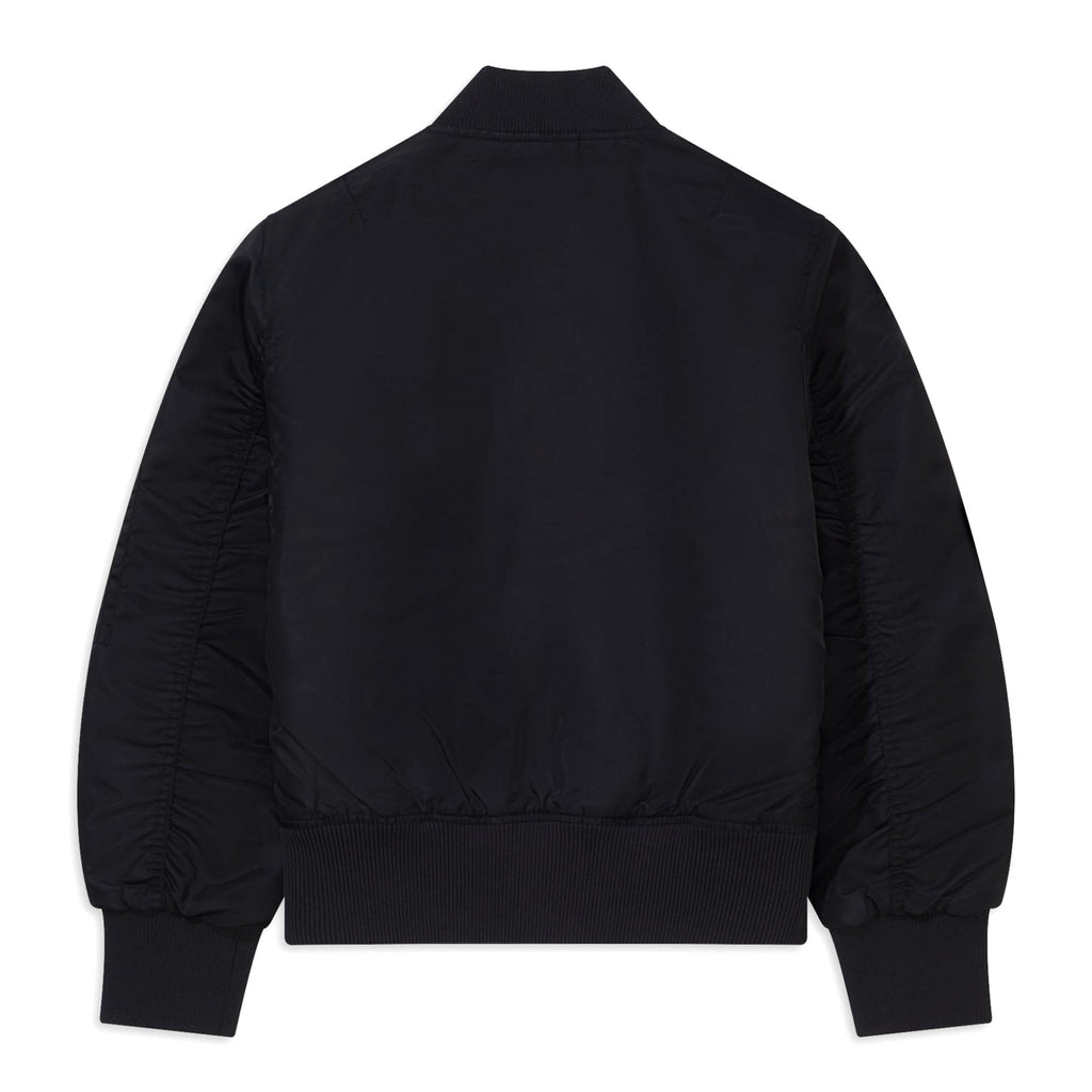 Fred Perry Womens Cropped MA1 Bomber Jacket - Black