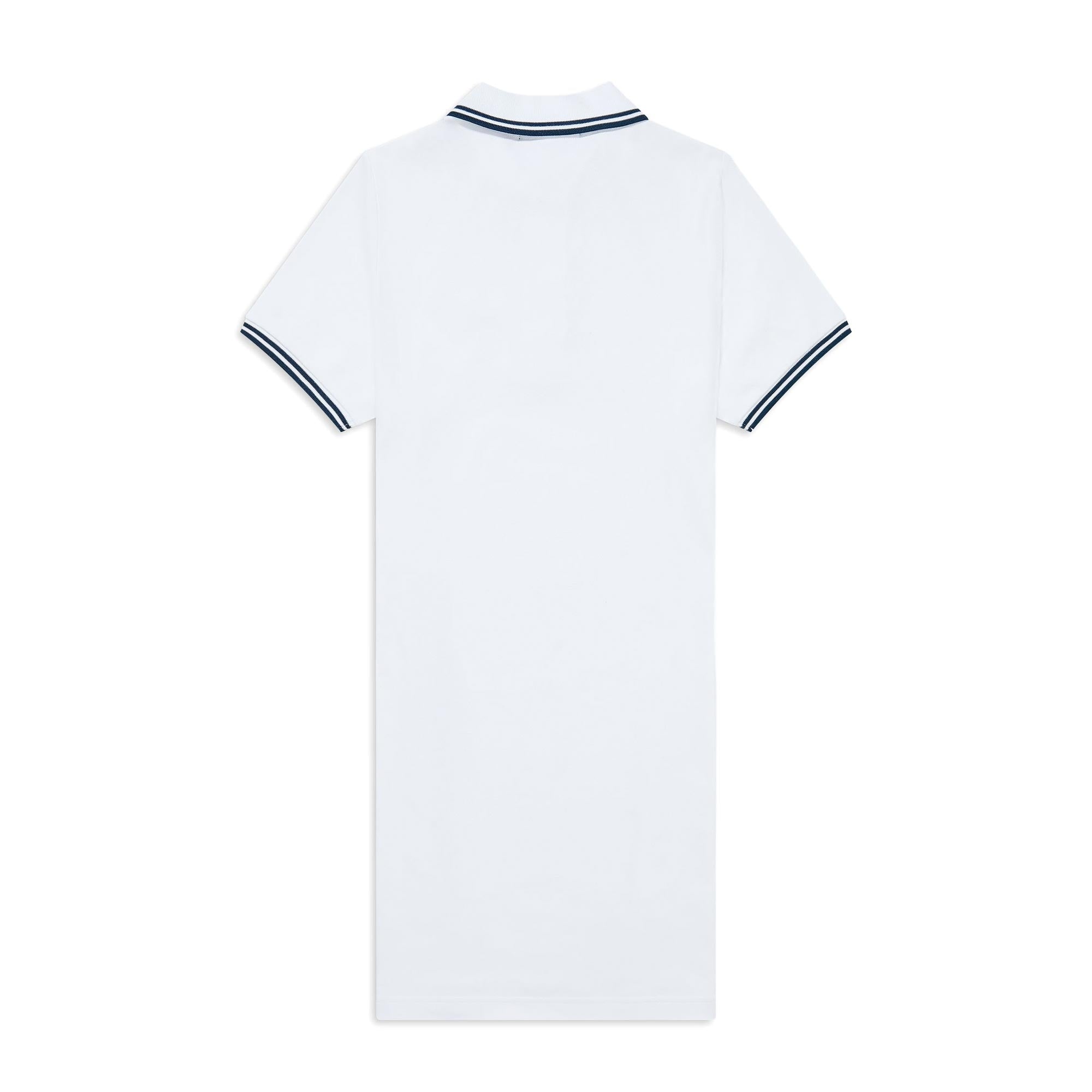 Fred Perry Womens Reissue Twin Tipped Shirt Dress - White