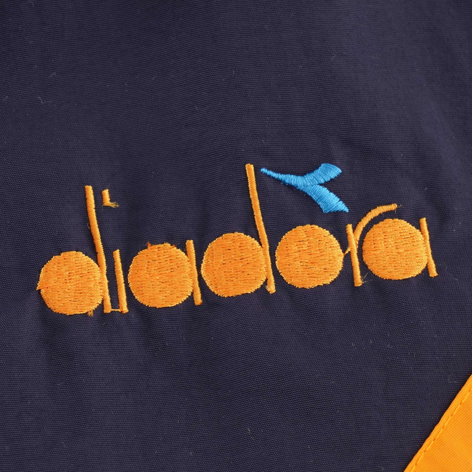 Diadora MVB Track Jacket - Blue Night and Orange Zinnia