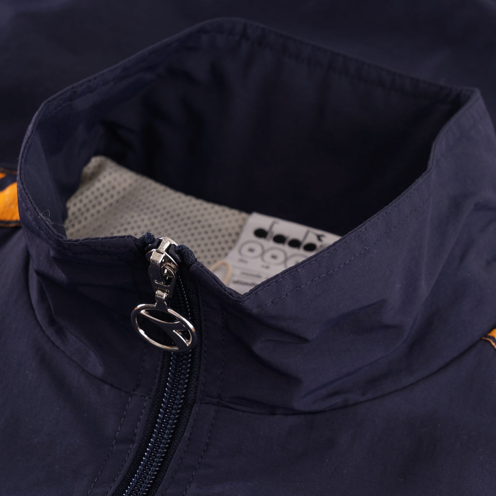 Diadora MVB Track Jacket - Blue Night and Orange Zinnia
