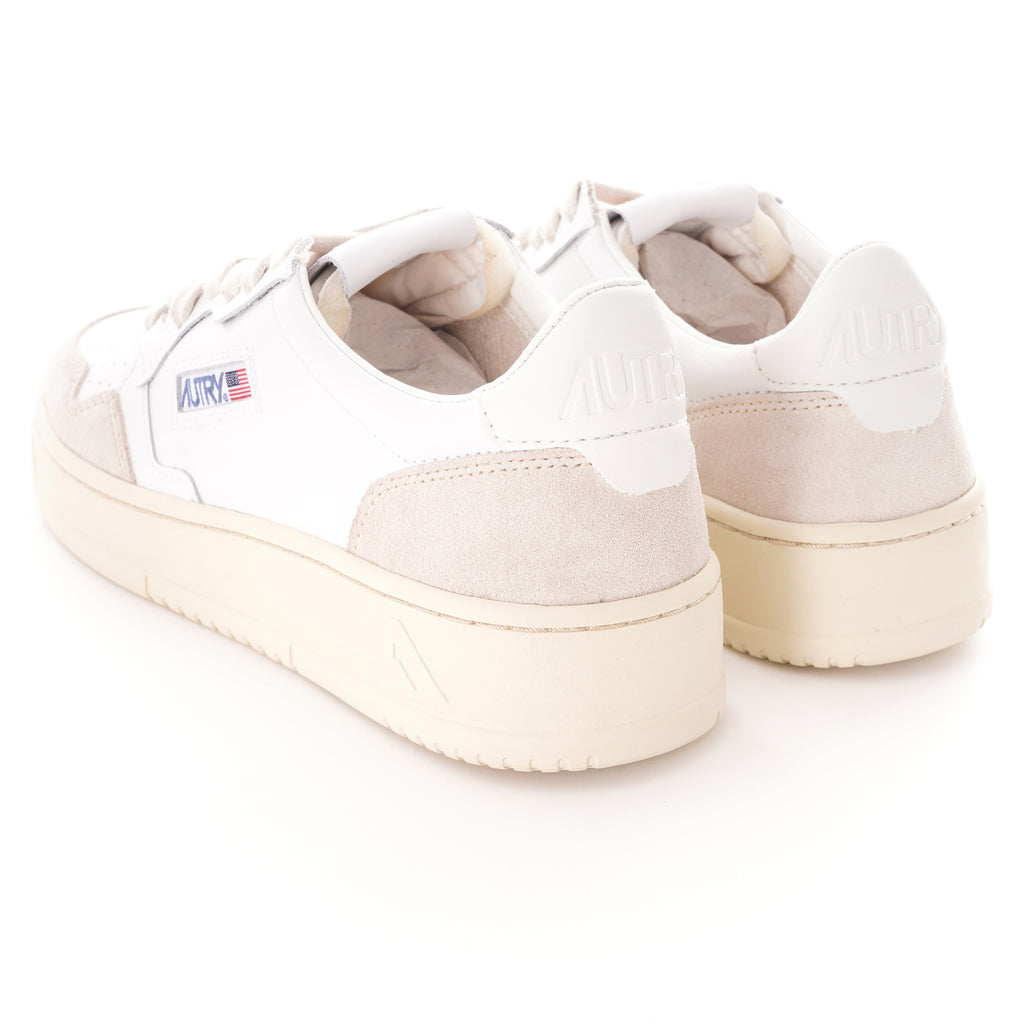 Autry Action Shoes Low Leather/Suede - White
