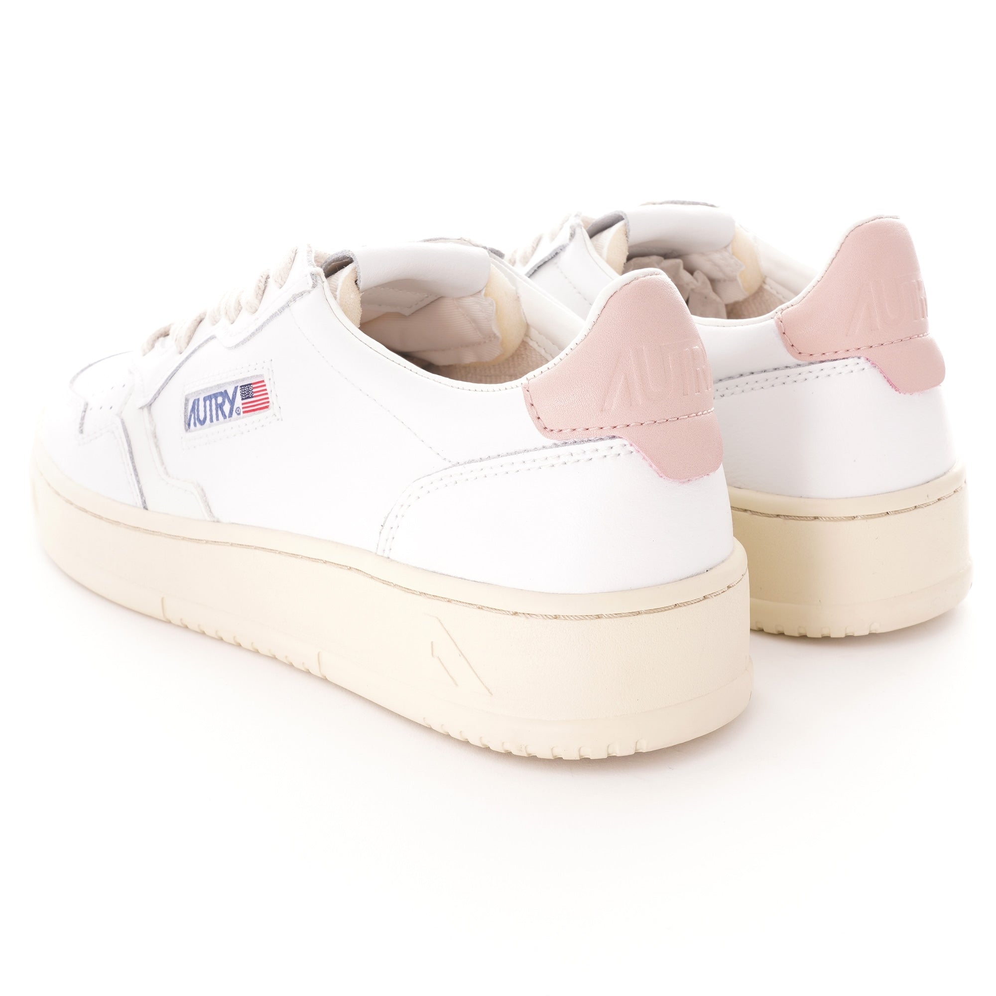 Autry Action Shoes Low - White/Pink