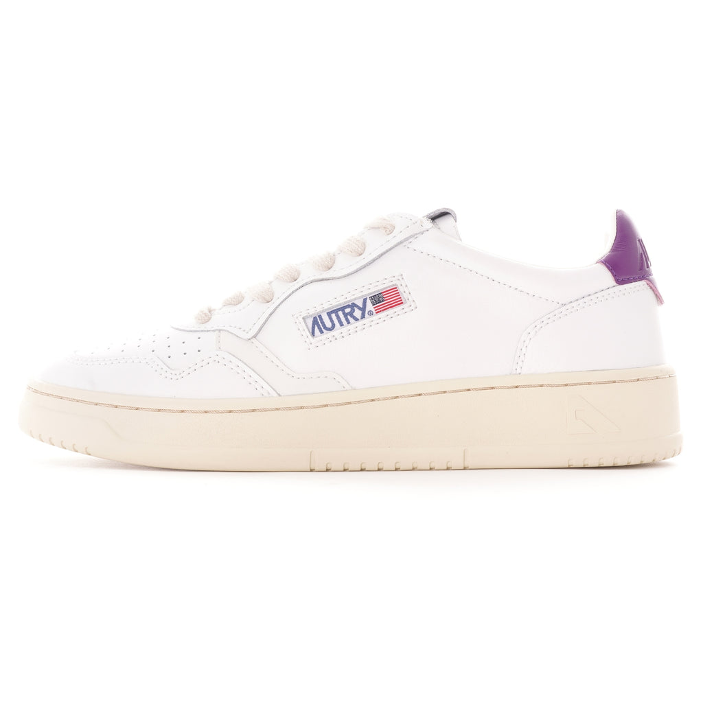 Autry Action Shoes Low Leather - White/Violet