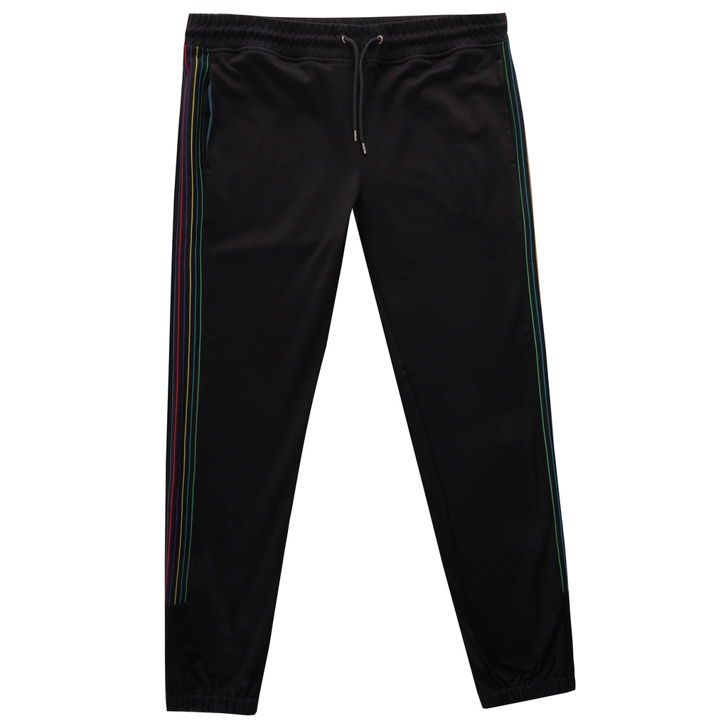 Paul Smith Stripe Joggers - Black