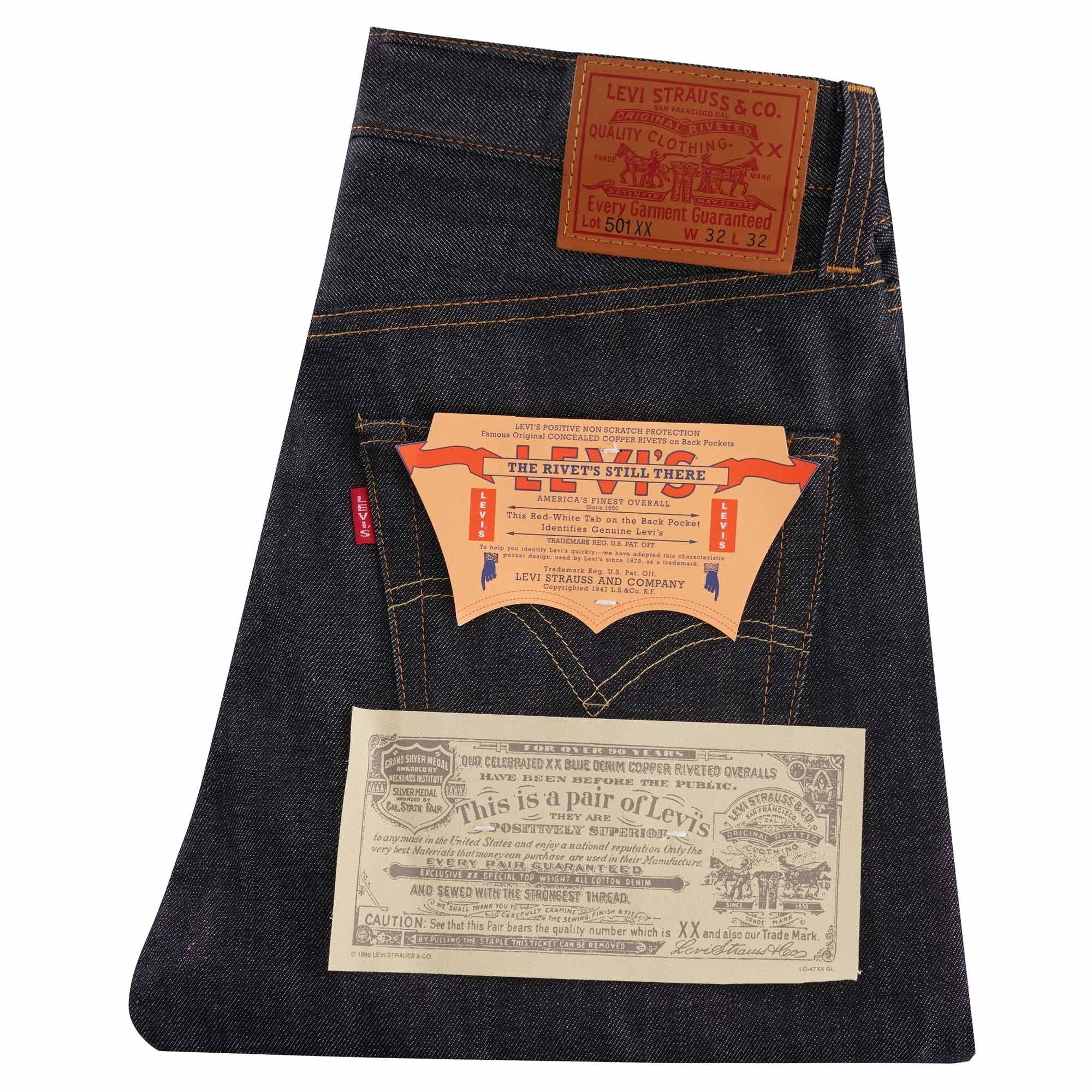 Levi's® Vintage Clothing 1947 501¨ Rigid Denim - Denim – Stuarts