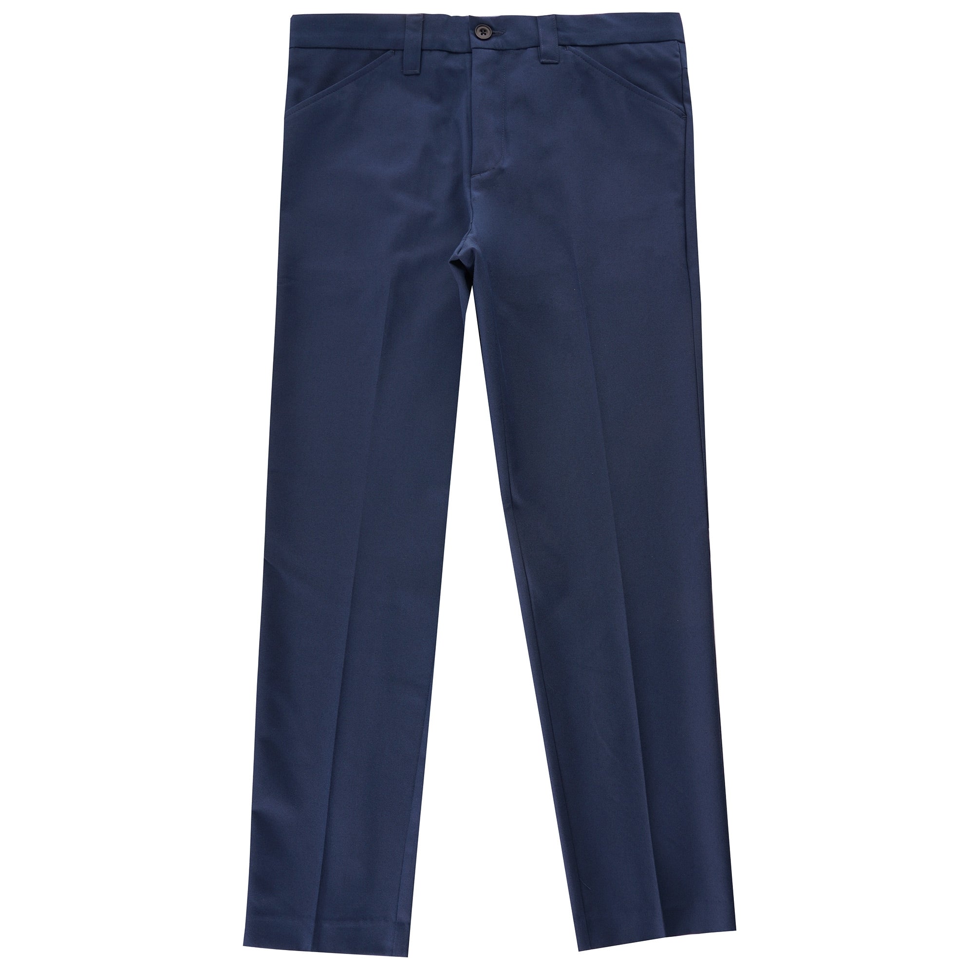 Hopsack Straight Trousers - Teal
