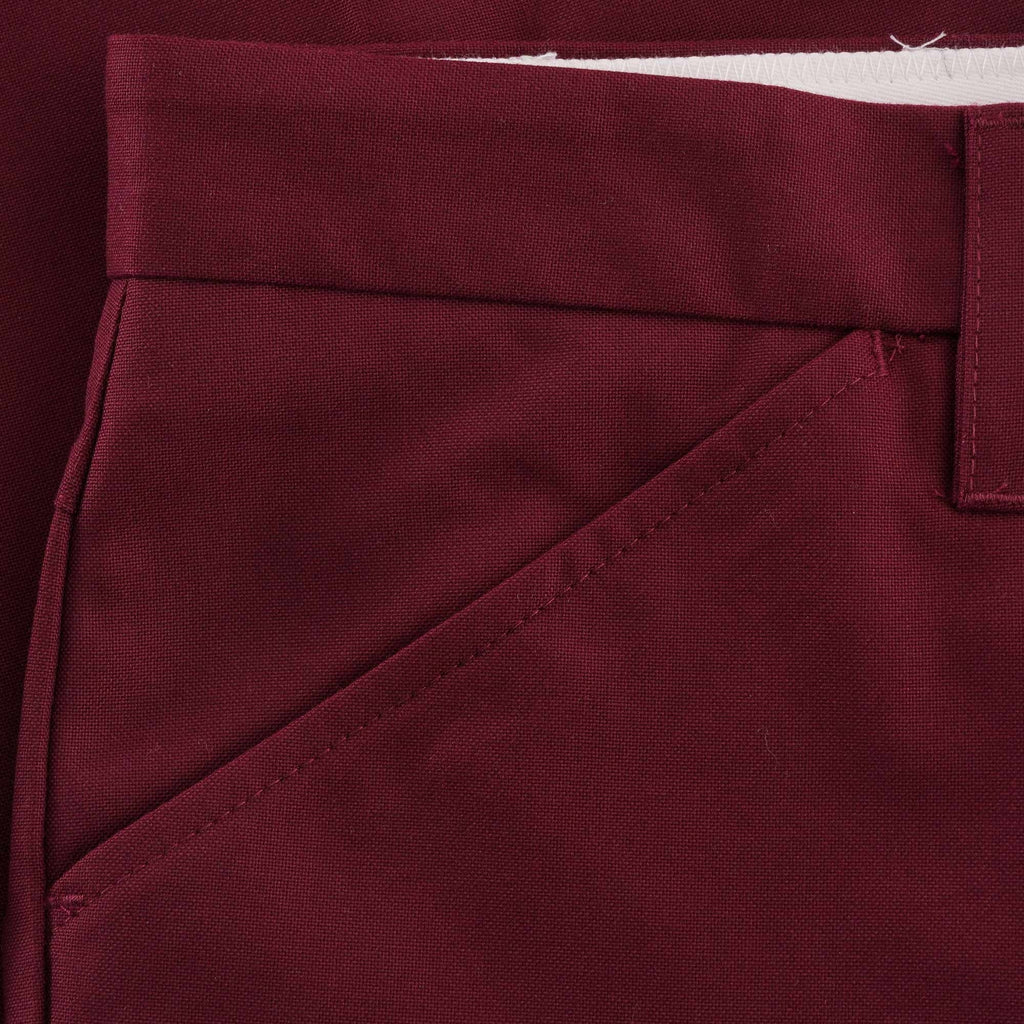 Hopsack Chino - Raspberry