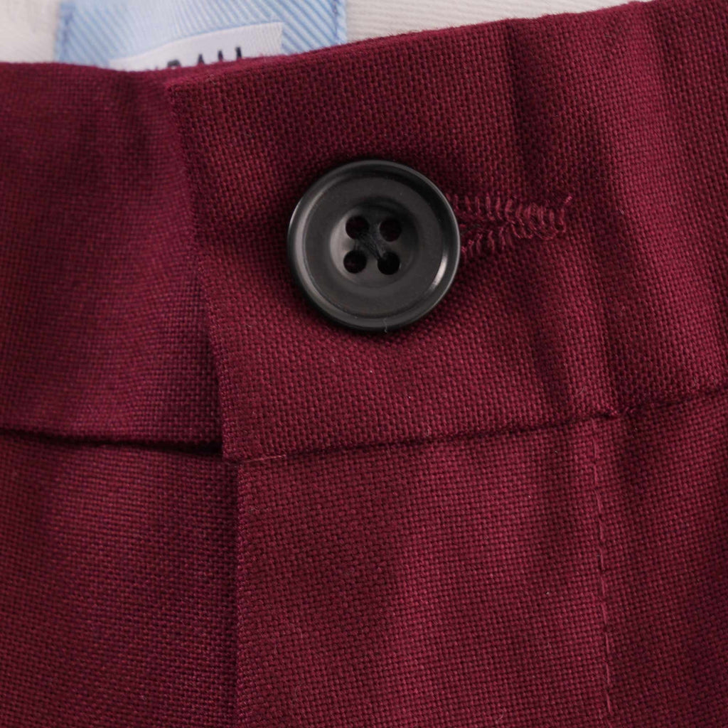 Hopsack Chino - Raspberry