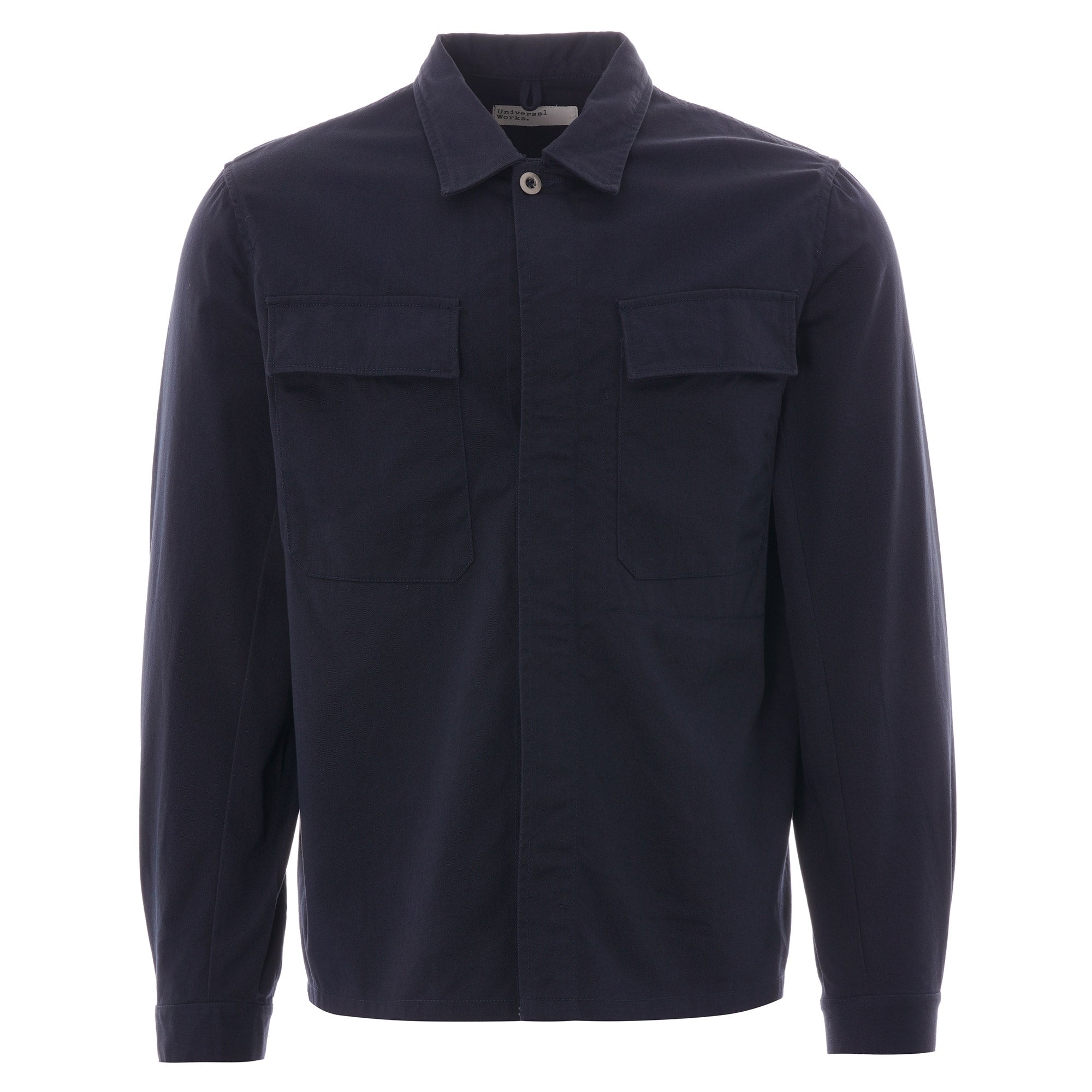 Universal Works Twill MW Chore Overshirt - Navy