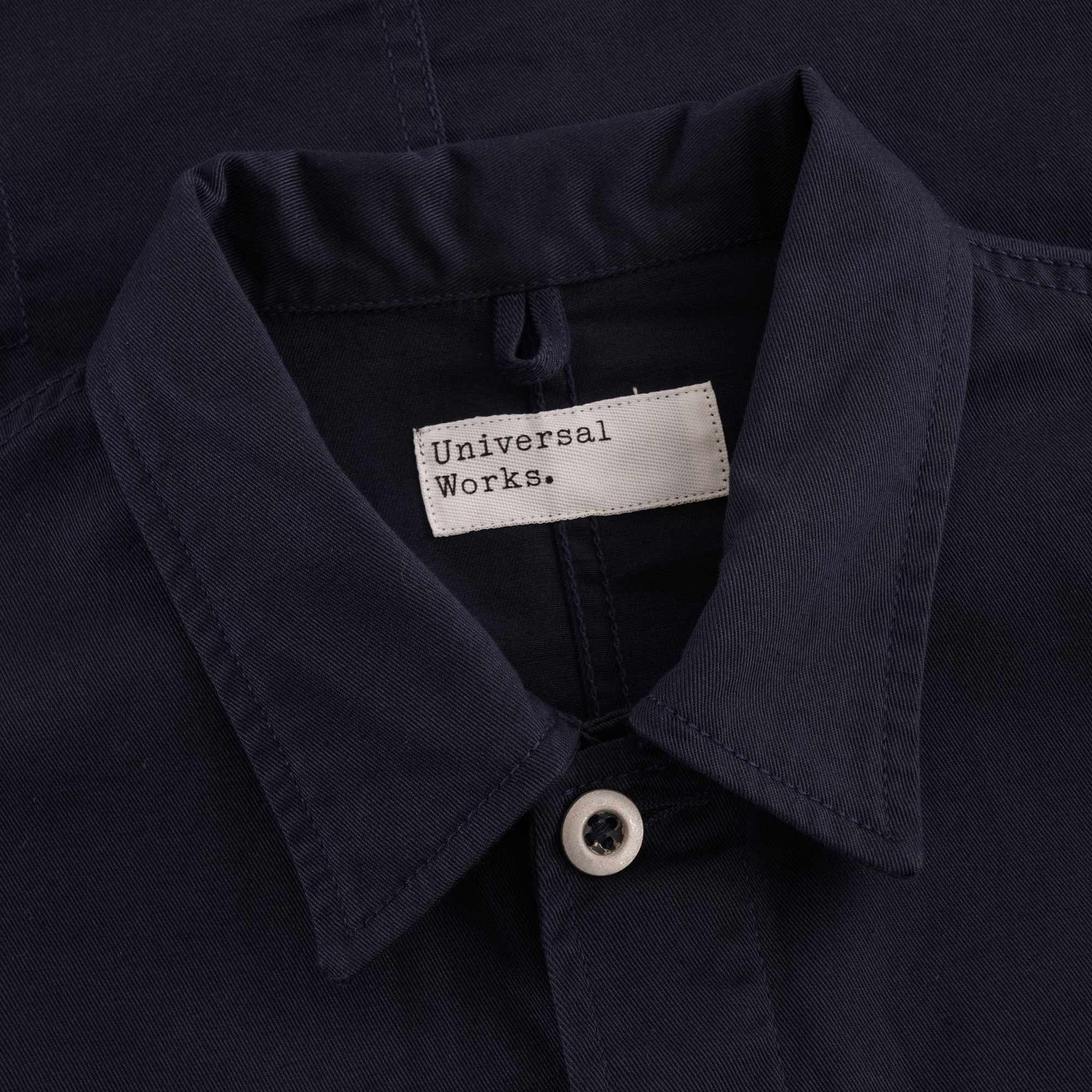 Universal Works Twill MW Chore Overshirt - Navy