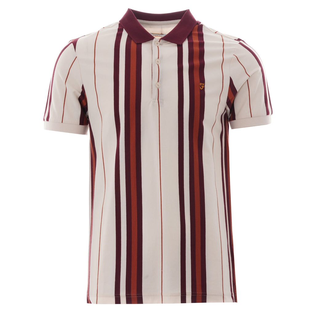 Farah Archive Wigwam Polo Shirt - Cream
