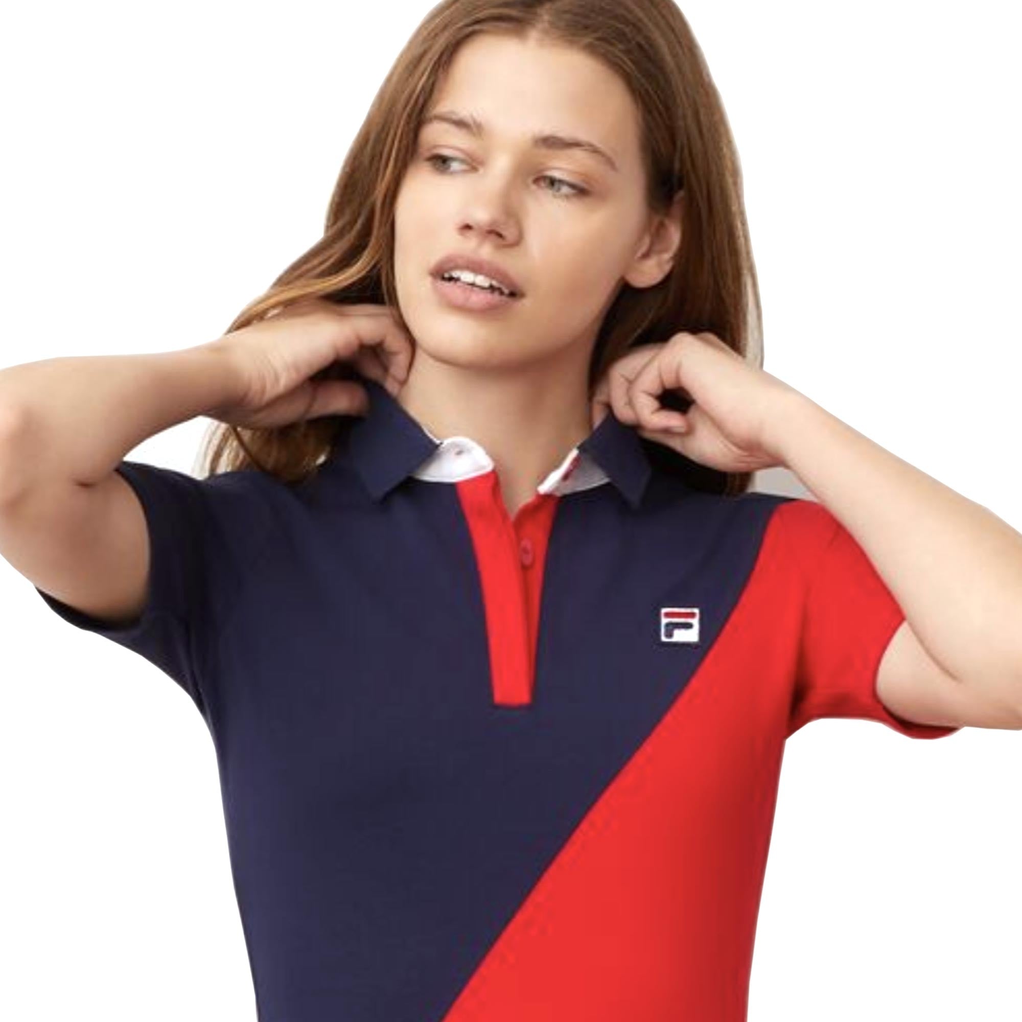 Fila Womens Floriana Dress - Peacoat/Red/White