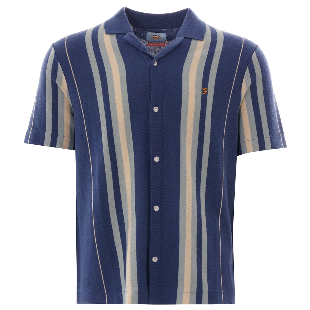 Farah Archive Heisig Shirt - Dusky Blue – Stuarts London