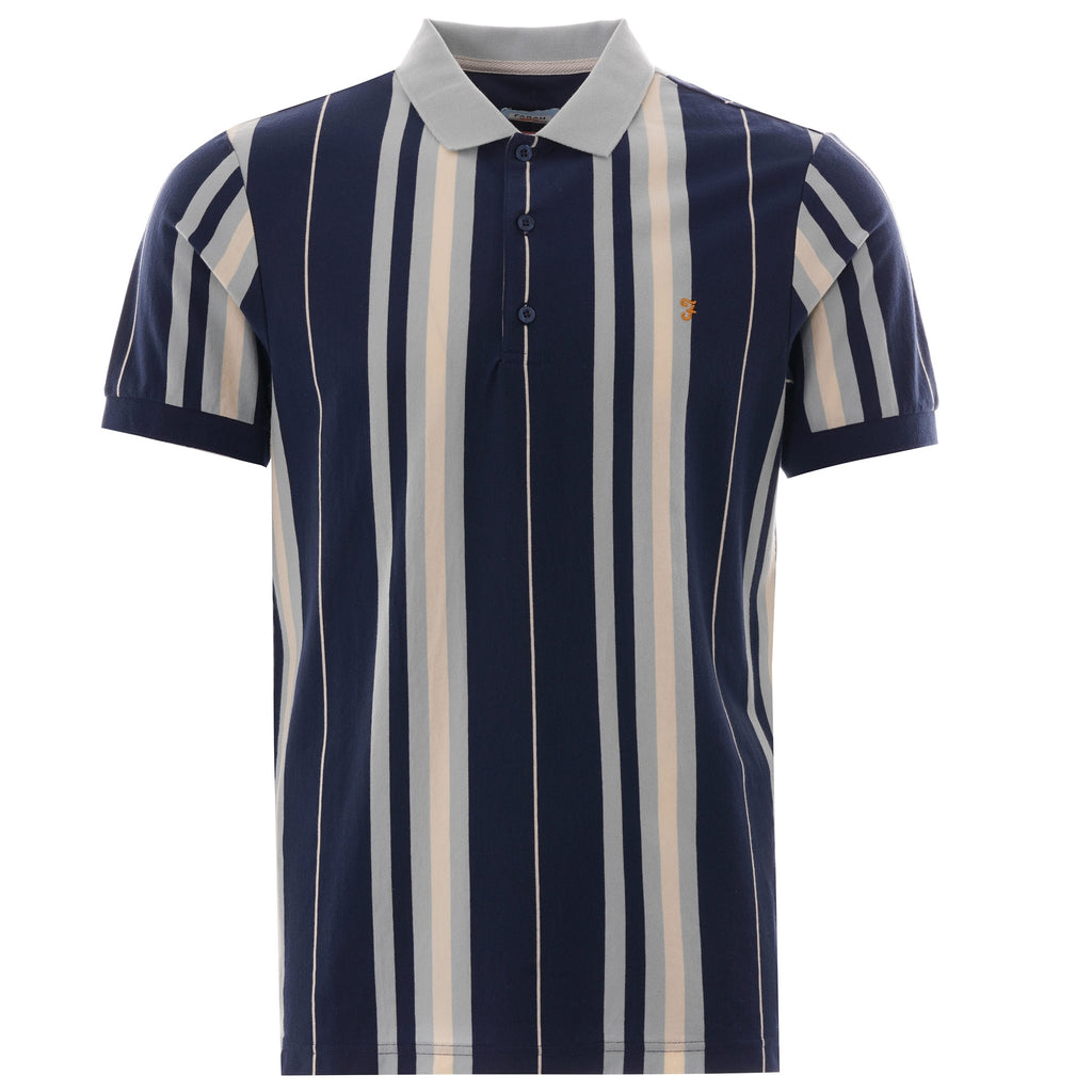 Farah Archive Wigwam Polo Shirt - Blue