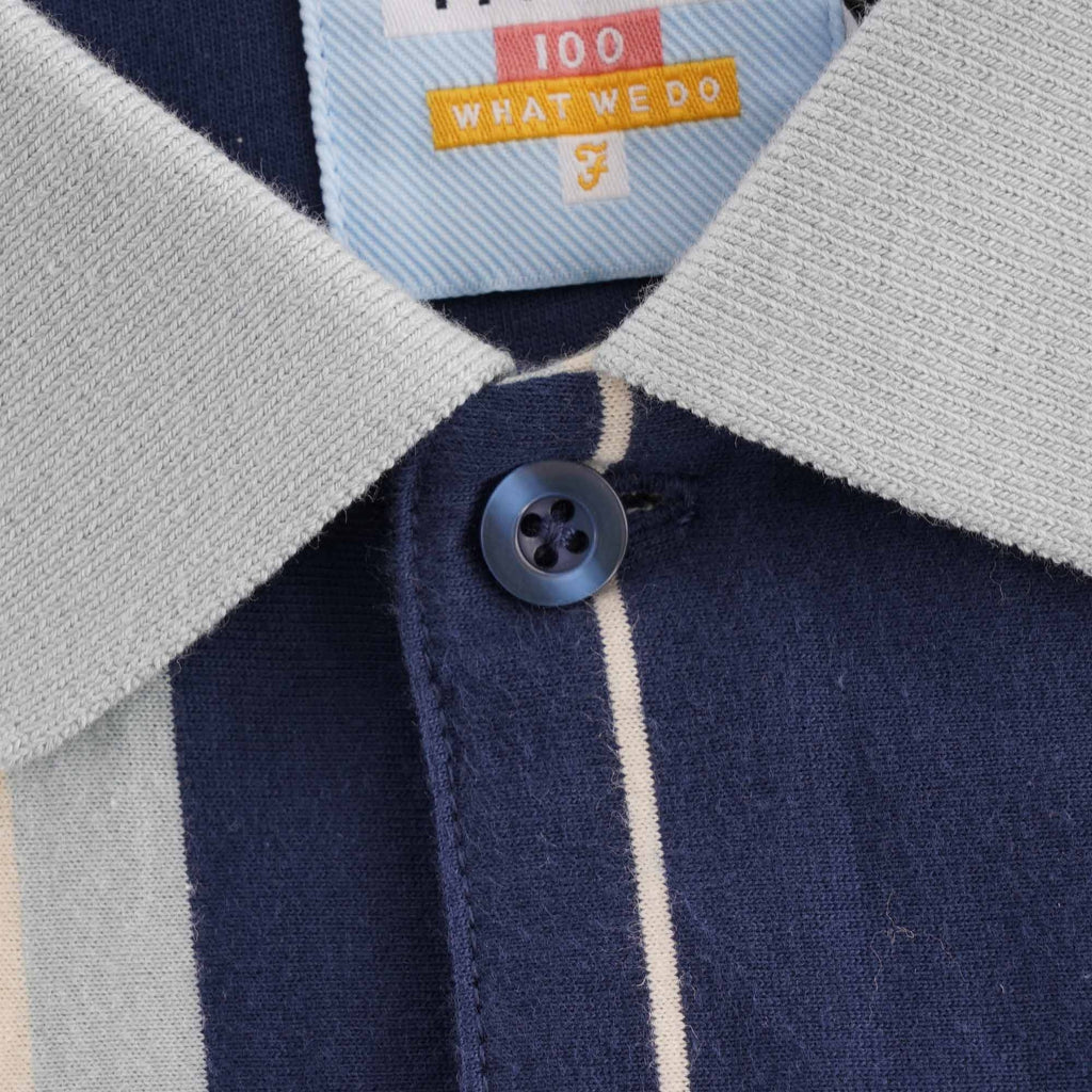 Farah Archive Wigwam Polo Shirt - Blue