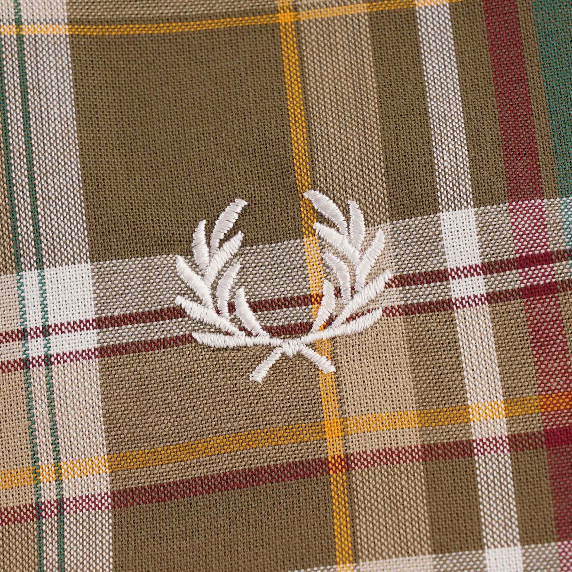 Fred Perry Tartan Shirt - Military Green