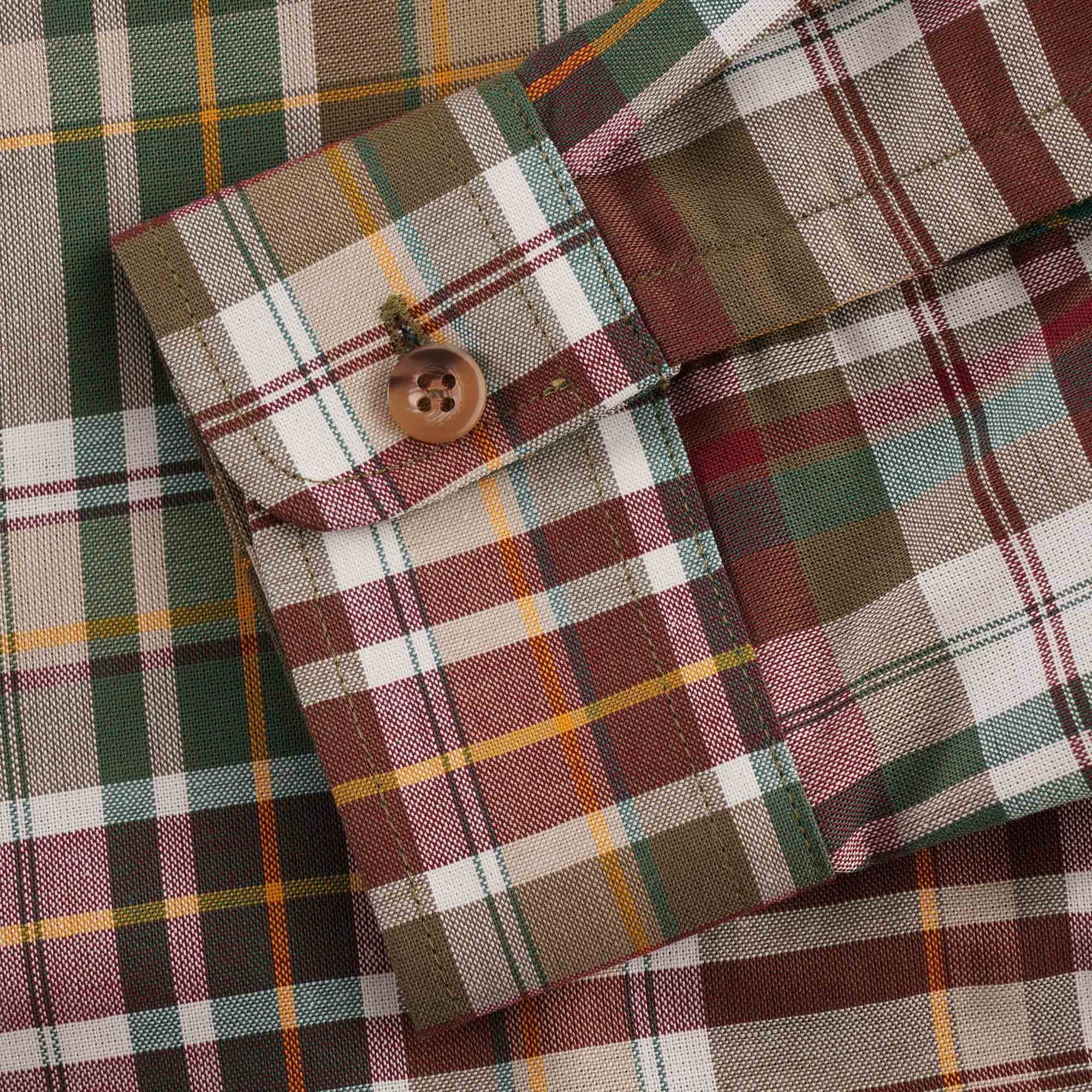 Fred Perry Tartan Shirt - Military Green