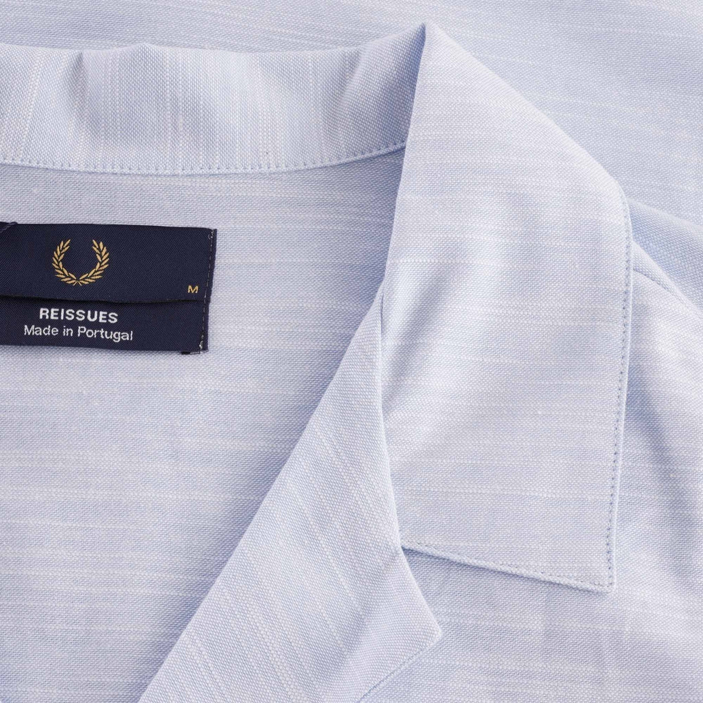 Fred Perry Revere Collar Shirt - Dusty Blue
