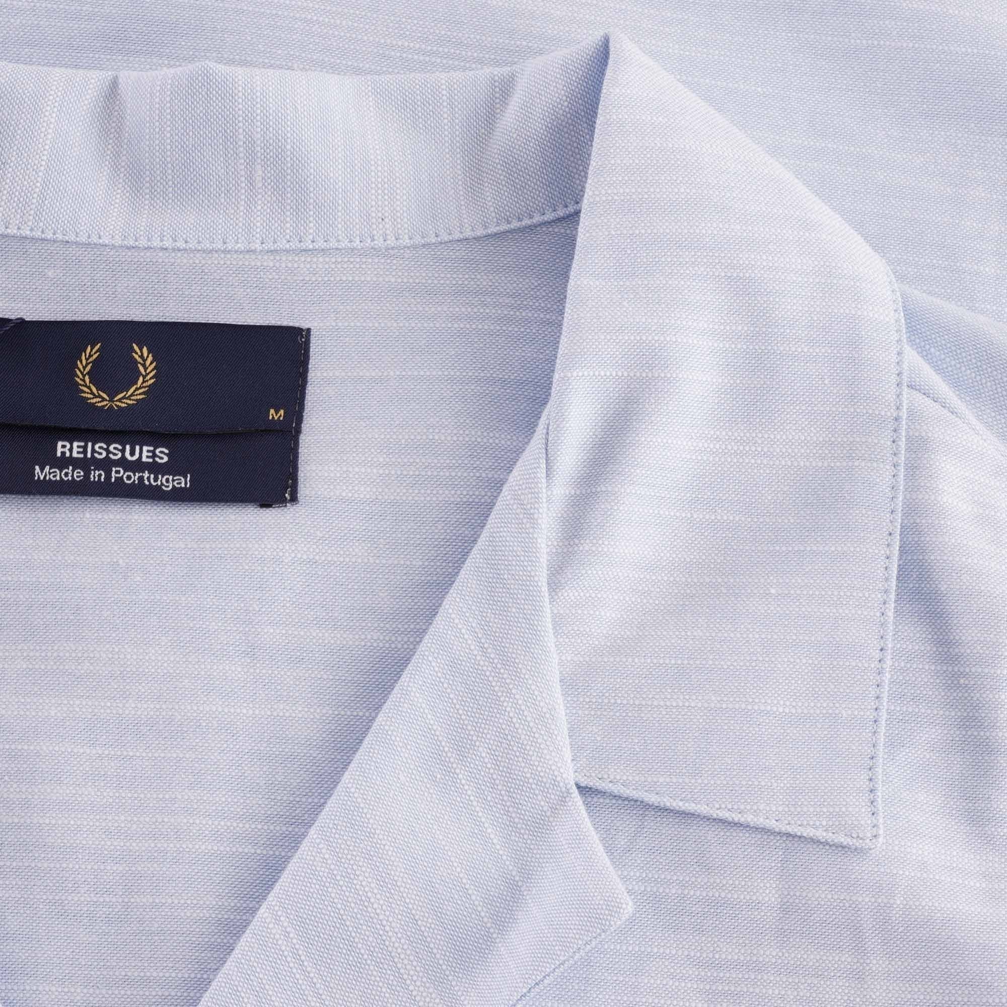 Fred Perry Revere Collar Shirt - Dusty Blue