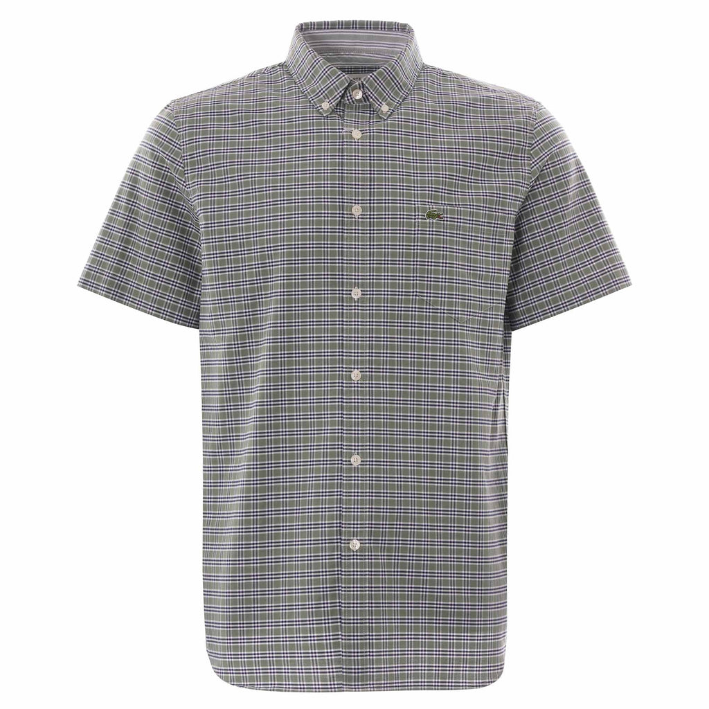 Lacoste Regular Fit Check Shirt - Thyme