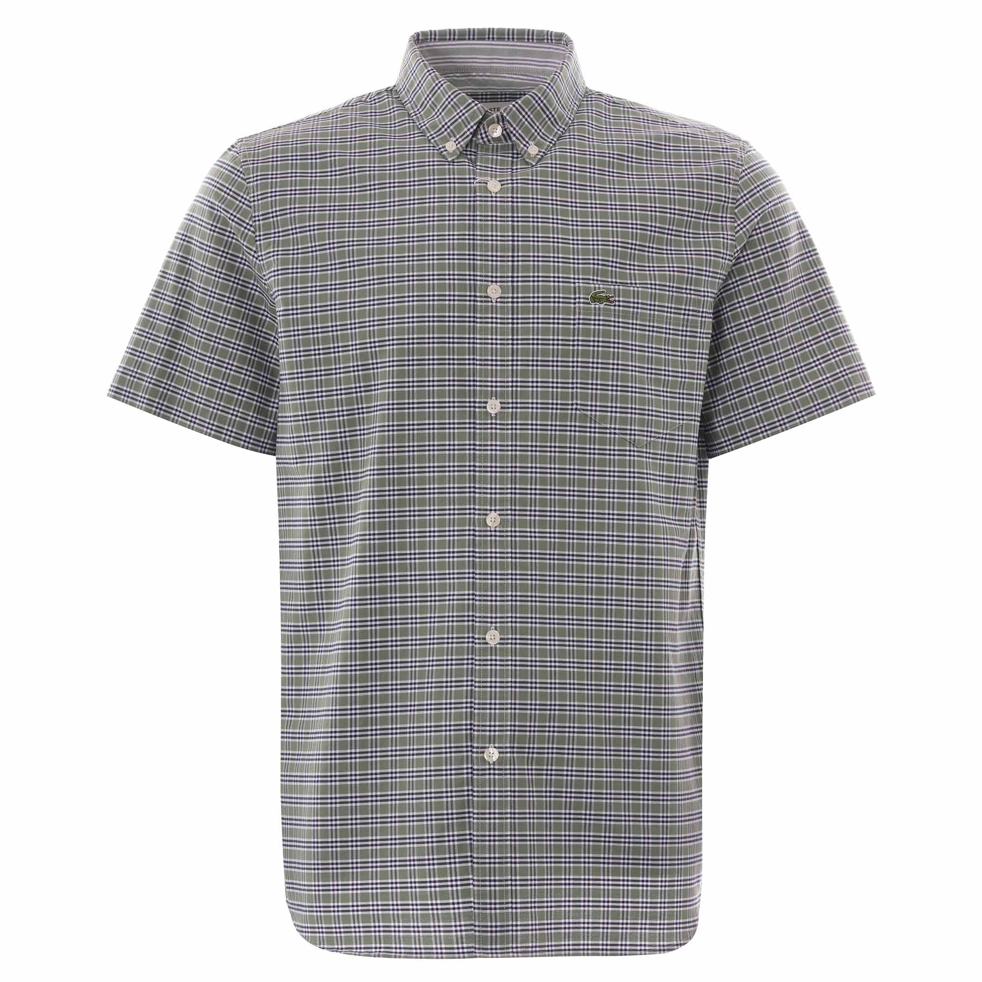 Lacoste Regular Fit Check Shirt - Thyme