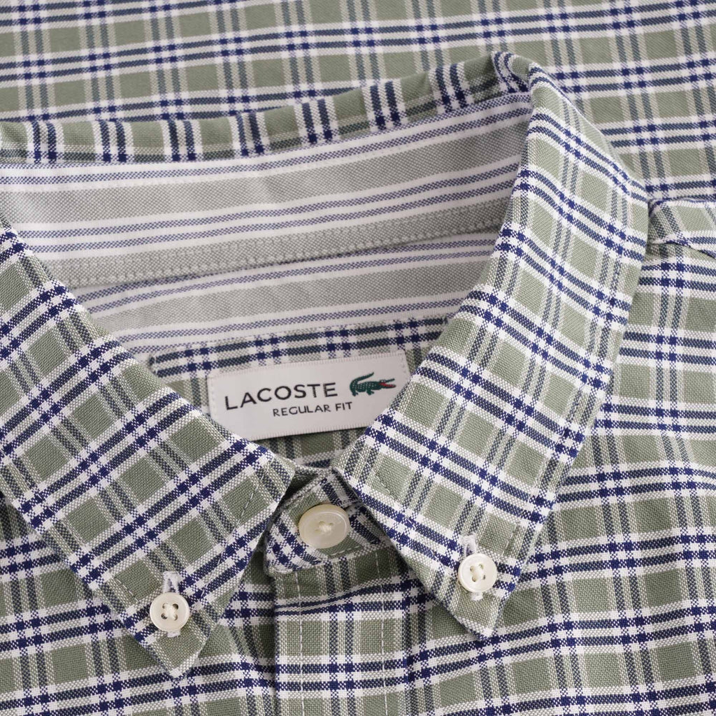Lacoste Regular Fit Check Shirt - Thyme