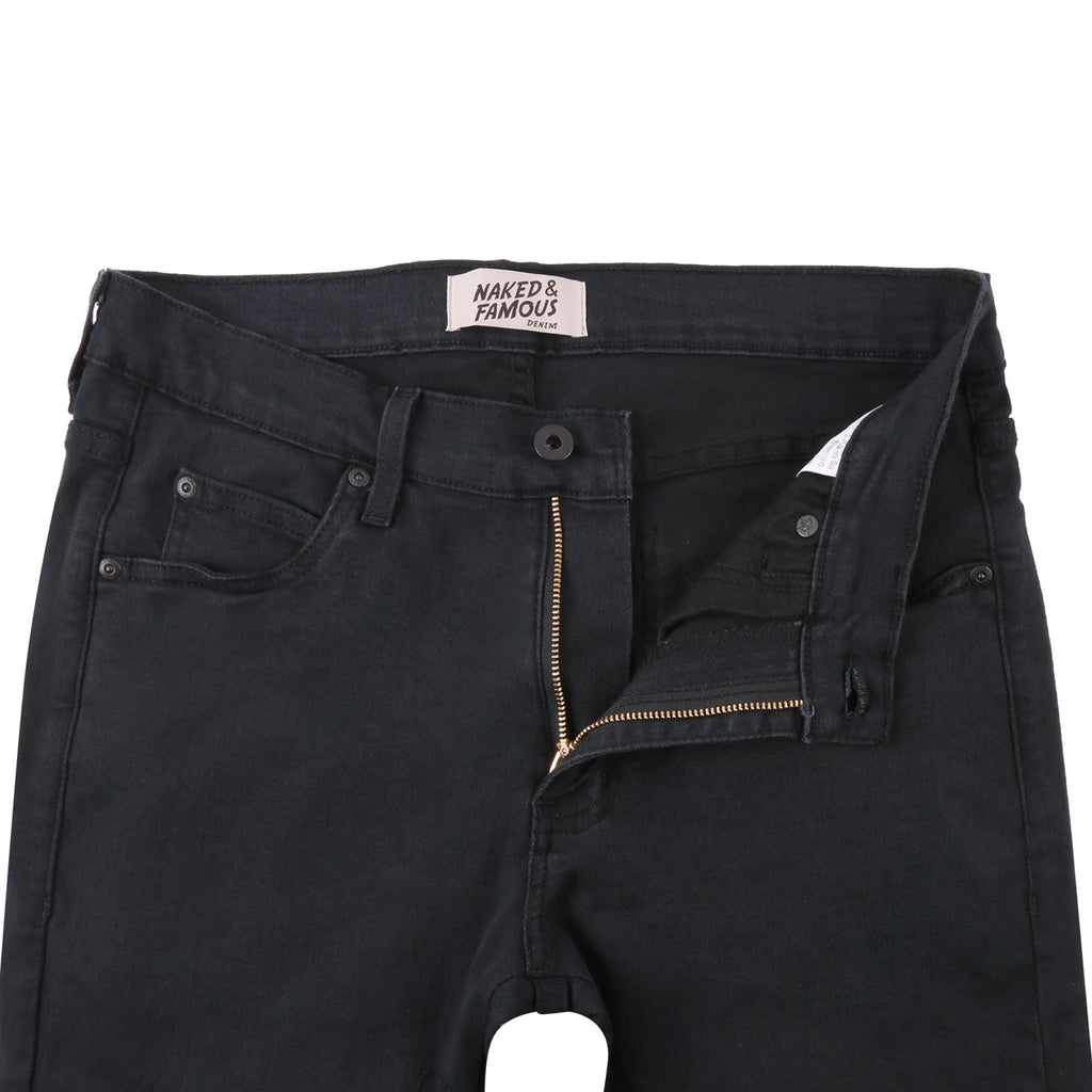 Naked and Famous Denim Super Guy Active Motion Jeans - Black