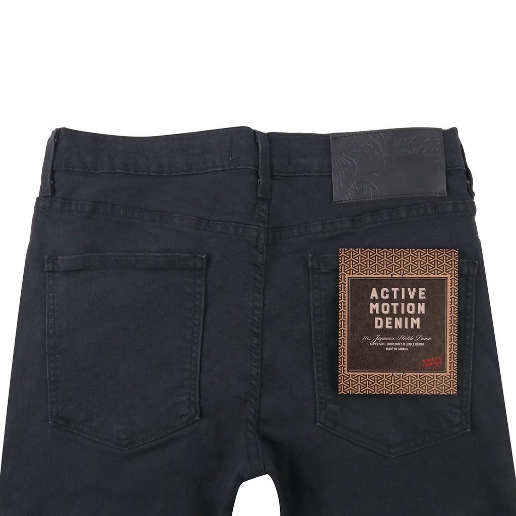 Naked and Famous Denim Super Guy Active Motion Jeans - Black