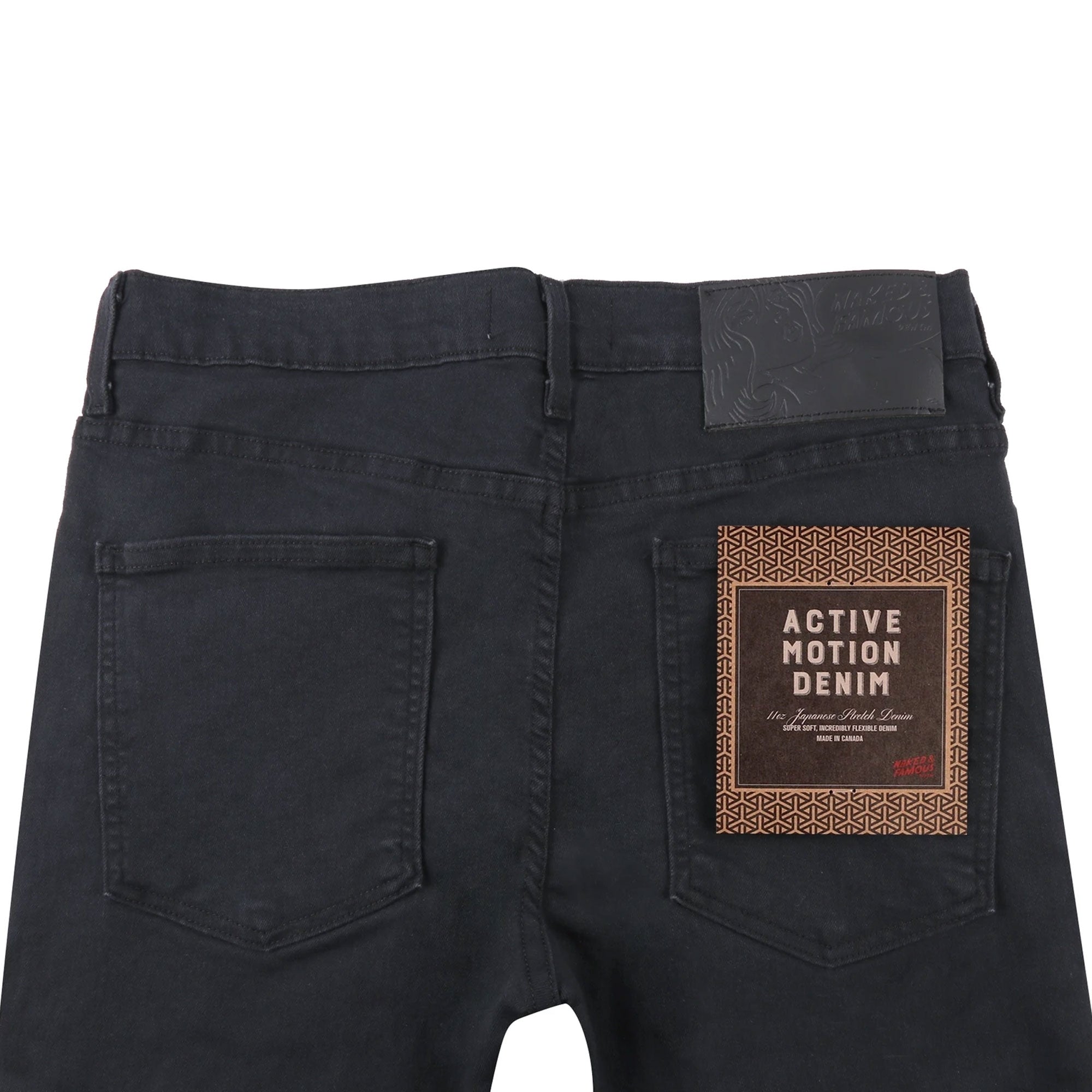 Naked and Famous Denim Super Guy Active Motion Jeans - Black